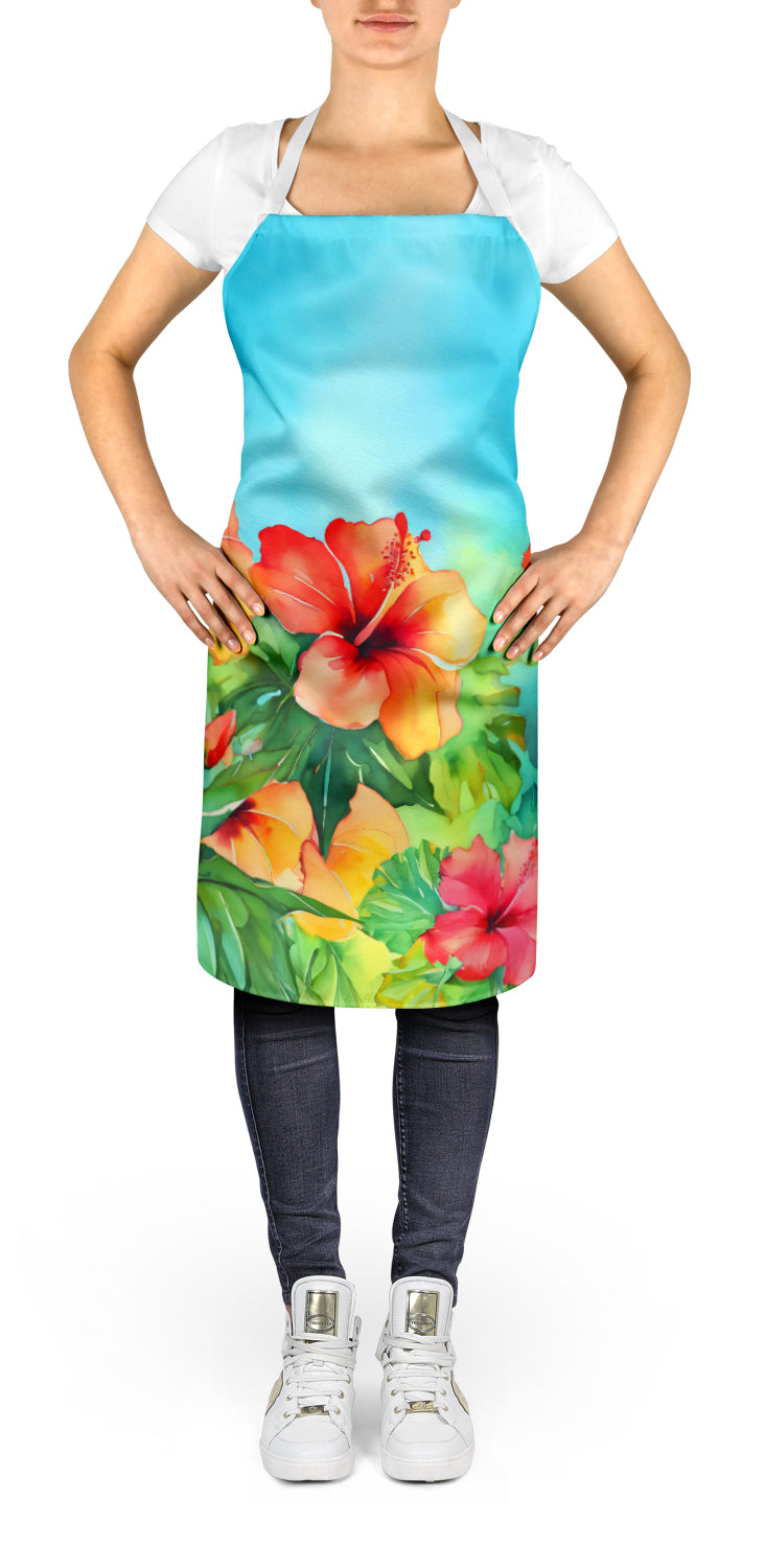 Buy this Hawaii Hawaiian Hibiscus in Watercolor Apron