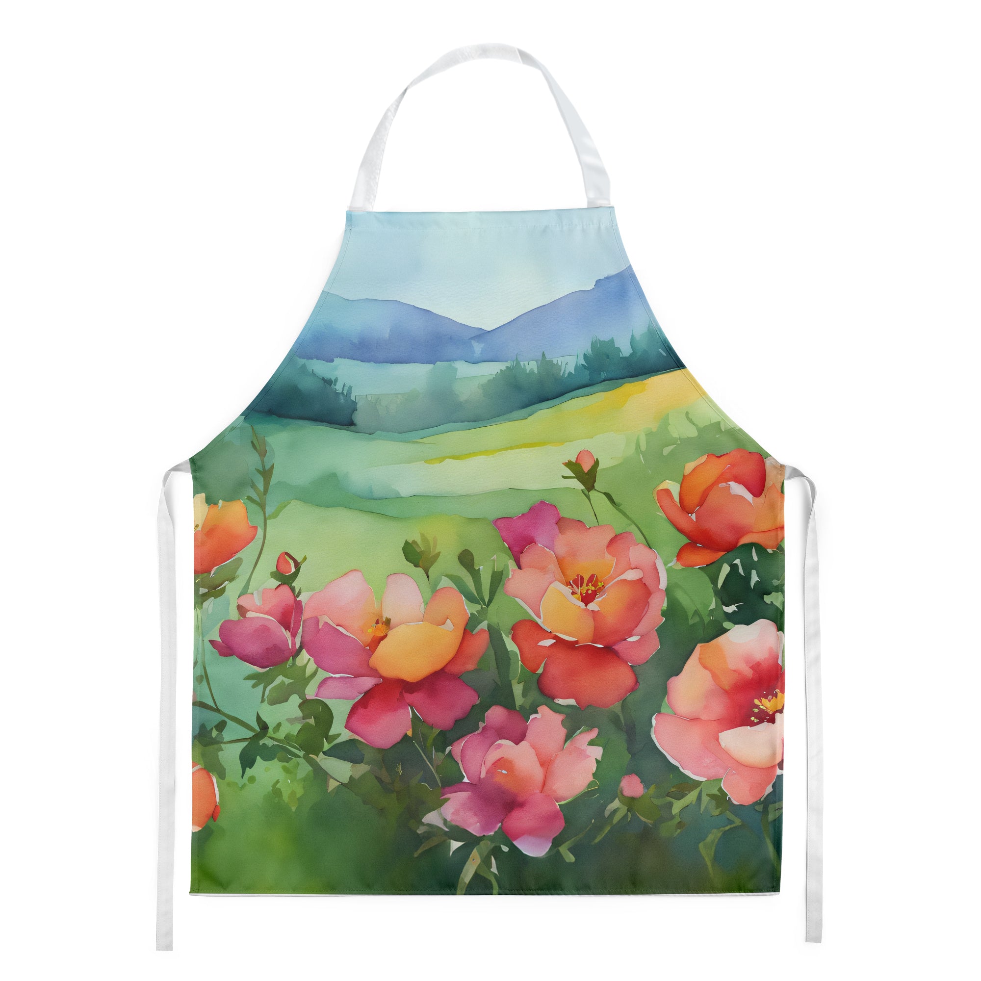 Buy this Iowa Wild Prairie Roses in Watercolor Apron