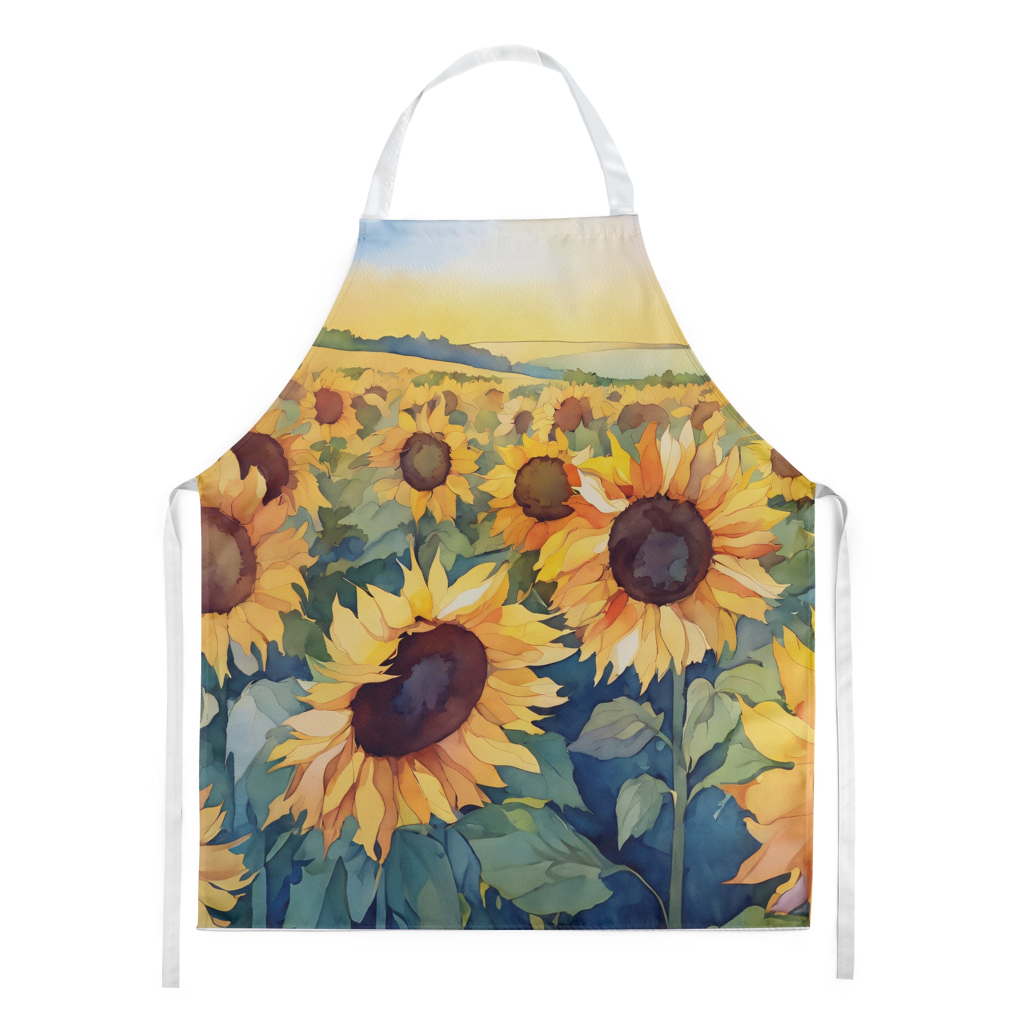 Buy this Kansas Sunflowers in Watercolor Apron