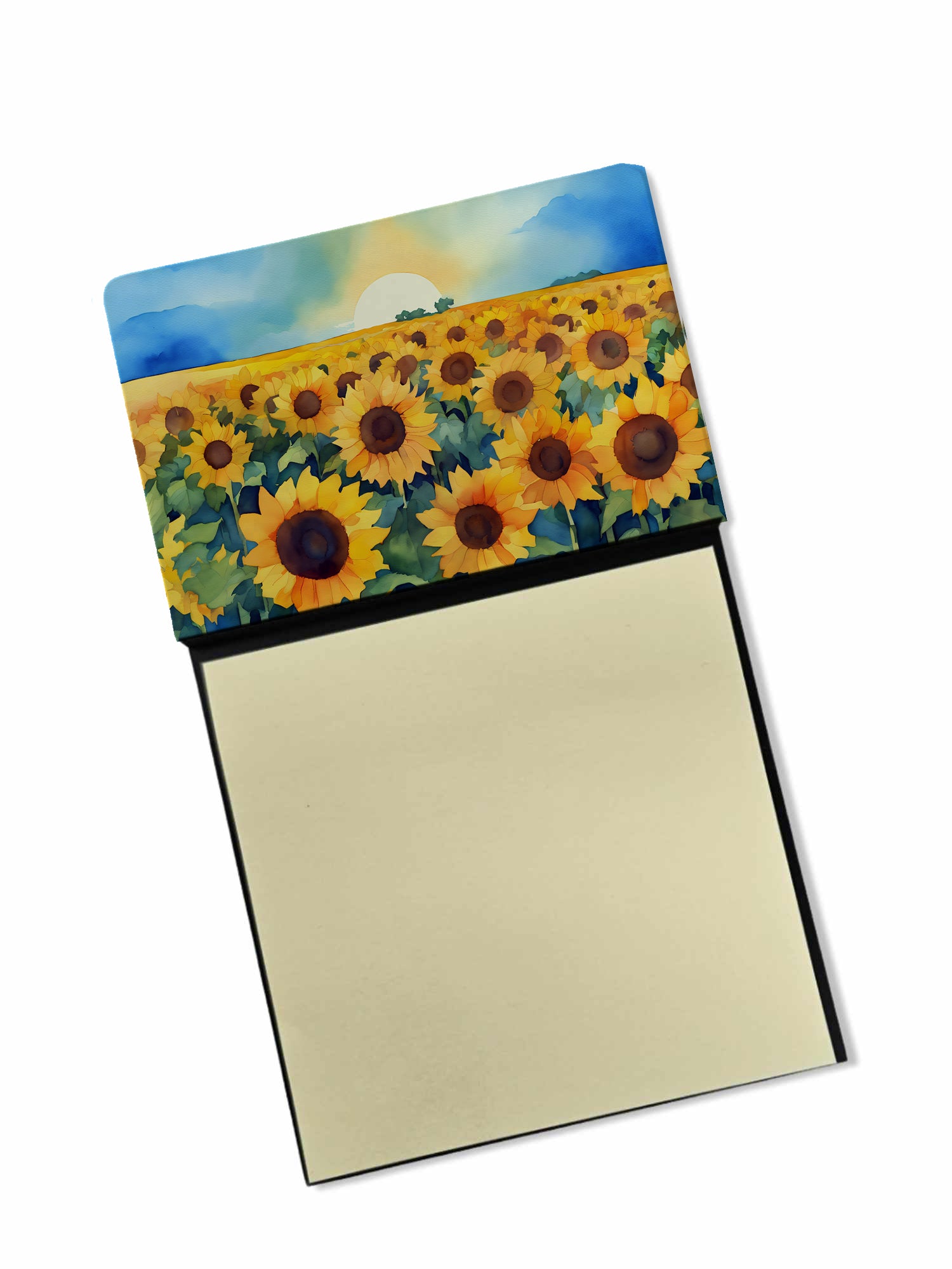 Buy this Kansas Sunflowers in Watercolor Sticky Note Holder