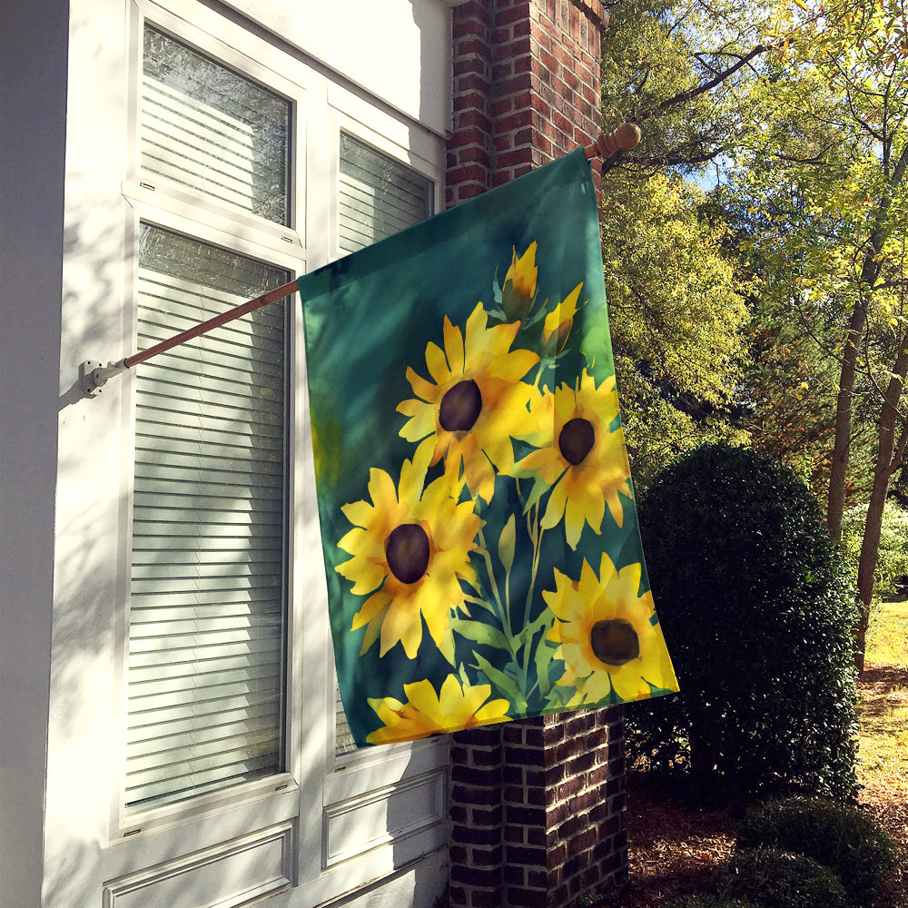 Buy this Kentucky Goldenrod in Watercolor House Flag