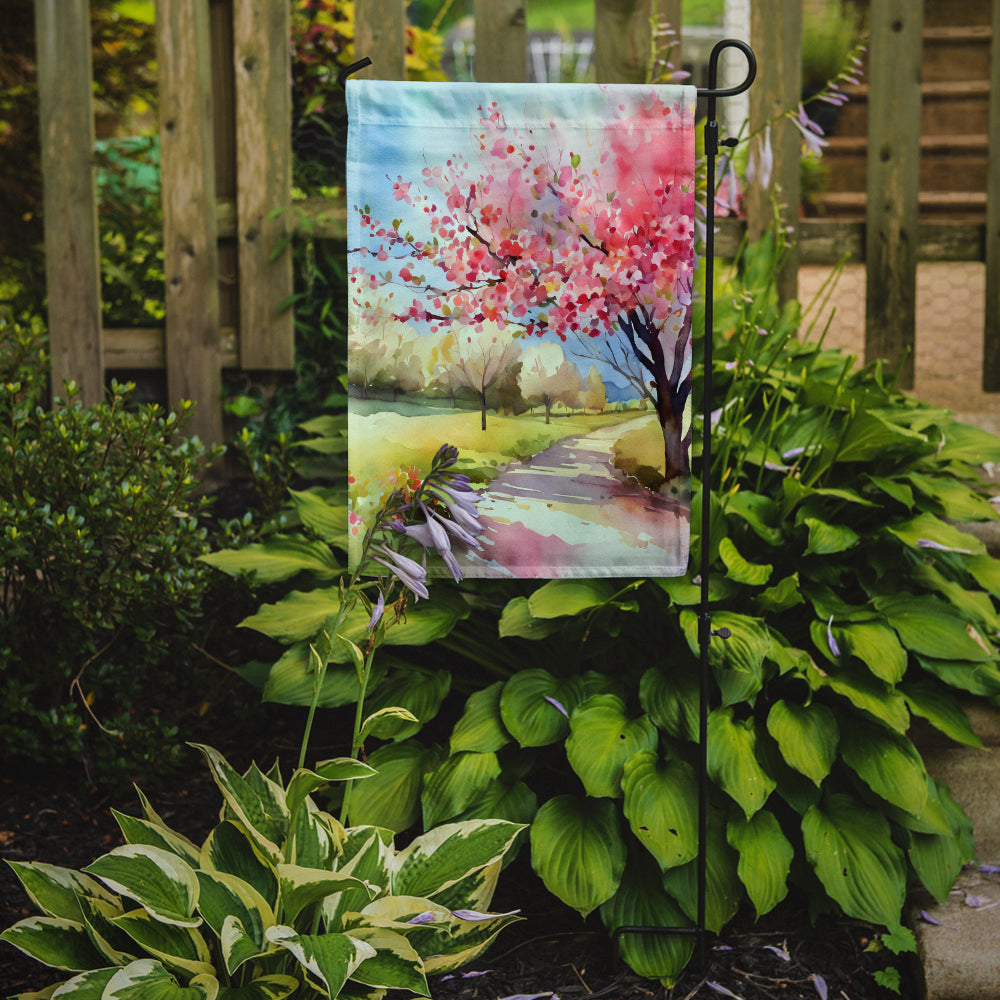 Buy this Michigan Apple Blossoms in Watercolor Garden Flag