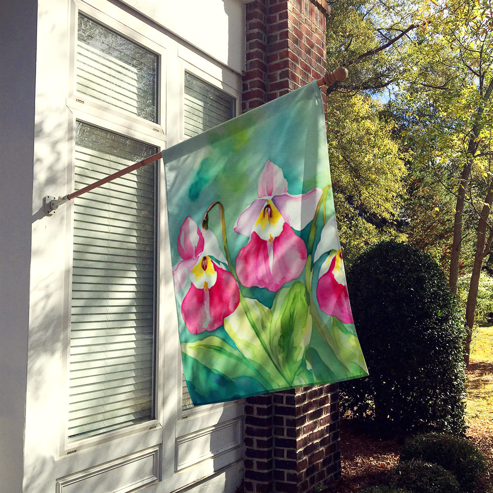 Buy this Minnesota Pink and White Lady�s Slippers in Watercolor House Flag