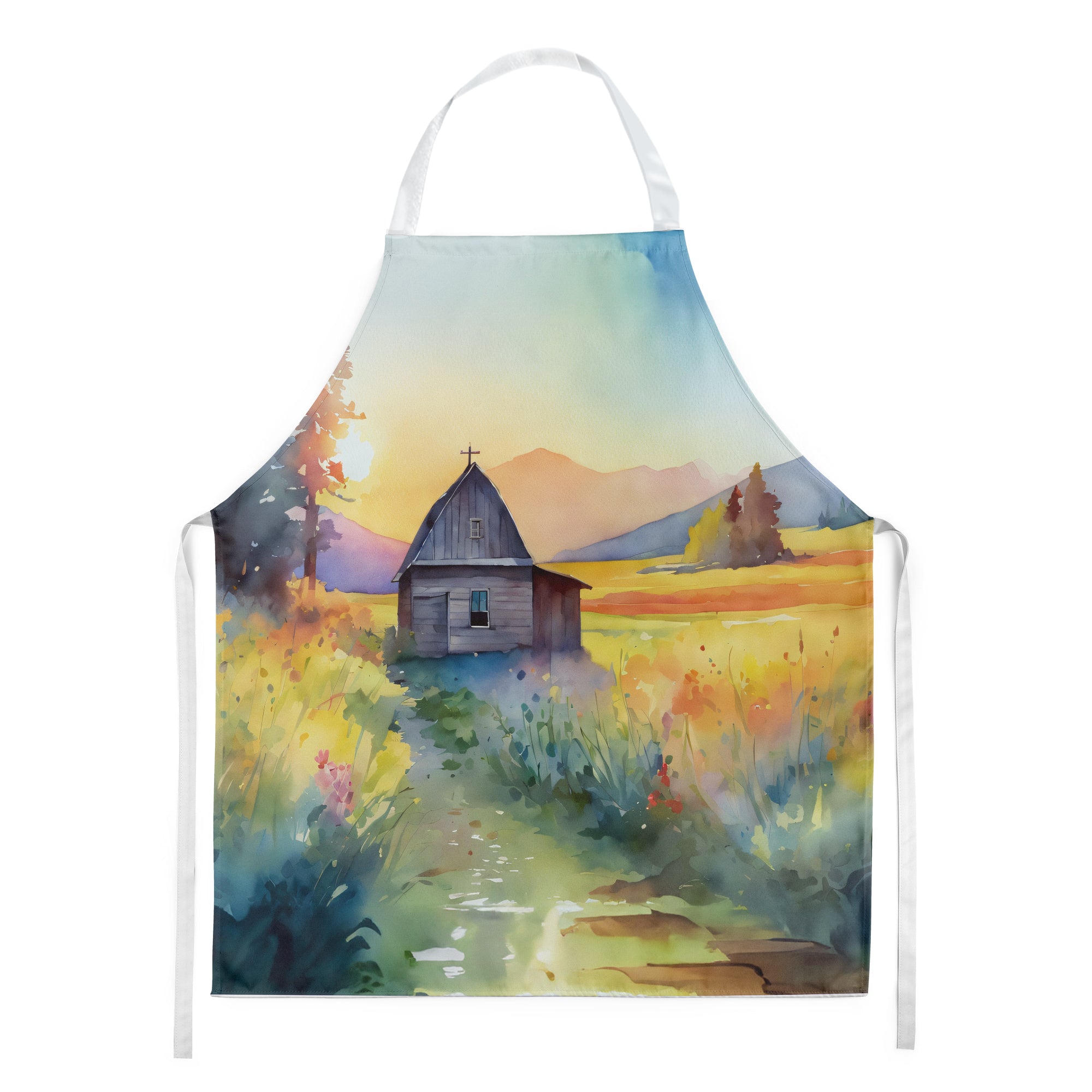 Buy this Montana Bitterroot in Watercolor Apron