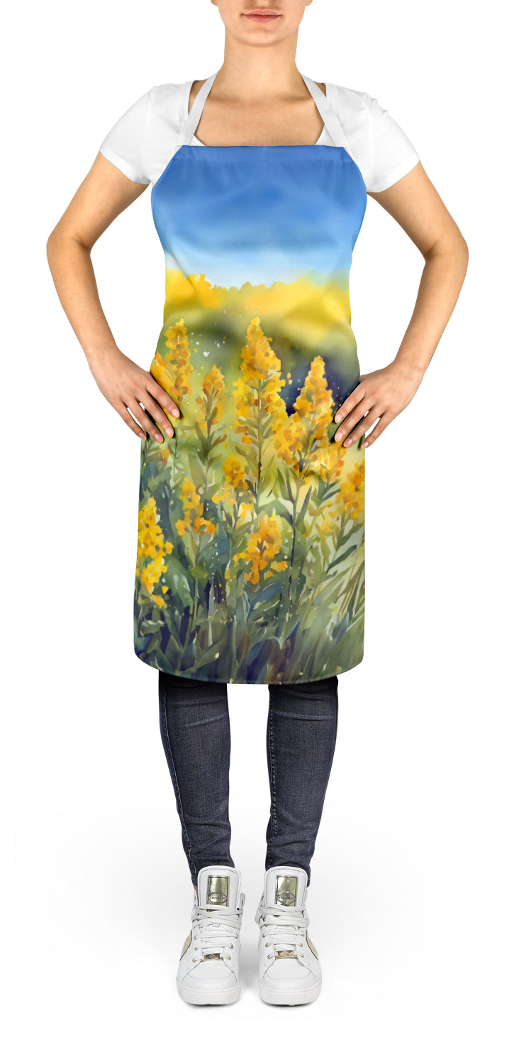 Nebraska Goldenrod in Watercolor Apron