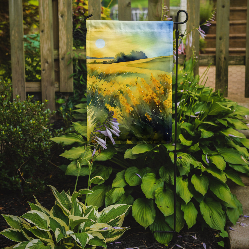 Buy this Nebraska Goldenrod in Watercolor Garden Flag