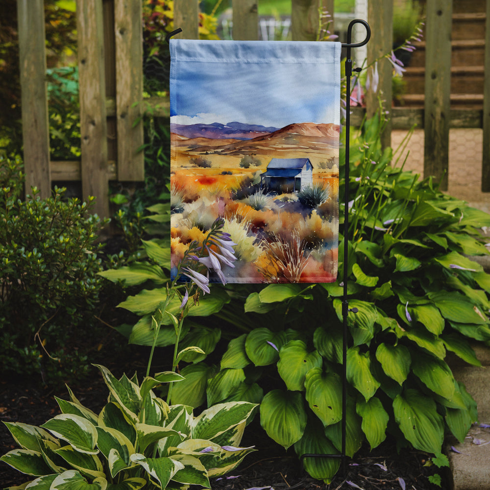 Nevada Sagebrush in Watercolor Garden Flag