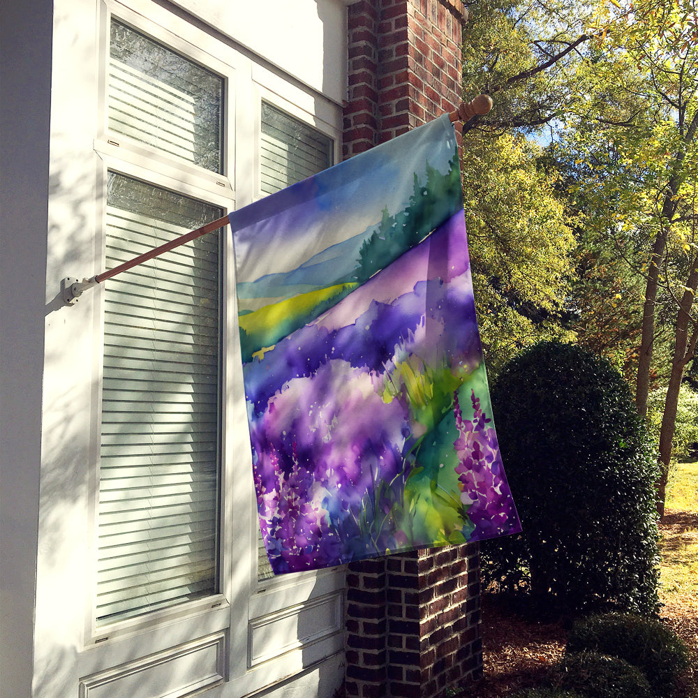 Buy this New Hampshire Purple Lilac in Watercolor House Flag