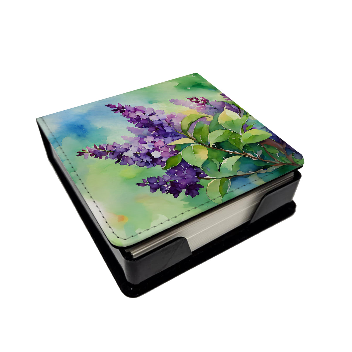 Buy this New Hampshire Purple Lilac in Watercolor PU Leather Note Paper Holder