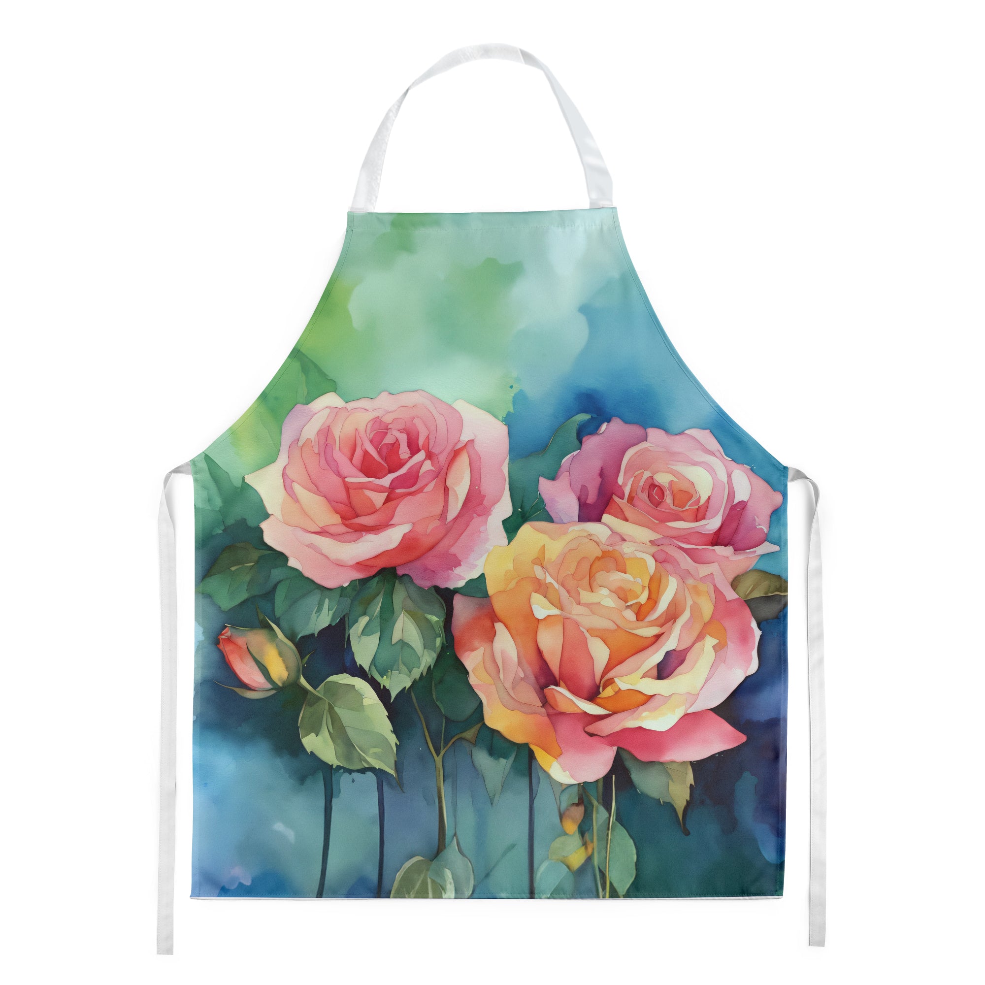 Buy this New York Roses in Watercolor Apron