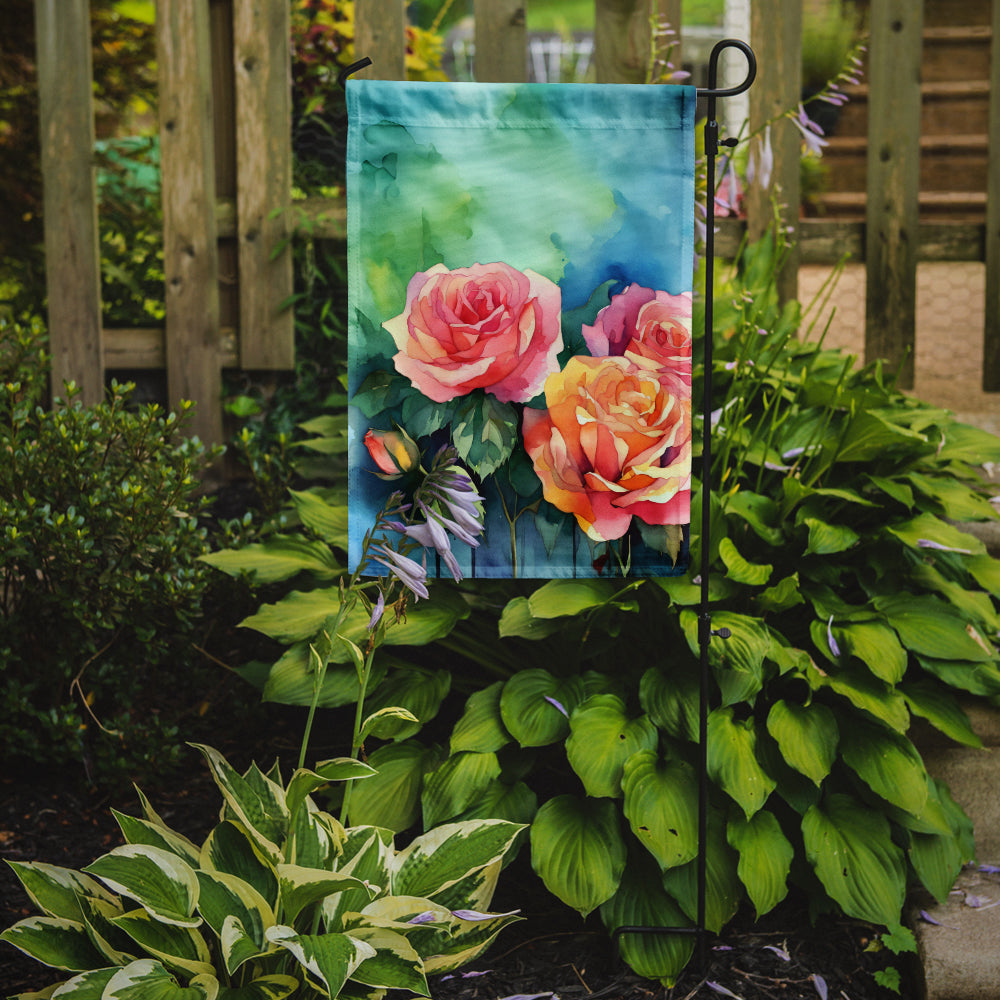 Buy this New York Roses in Watercolor Garden Flag