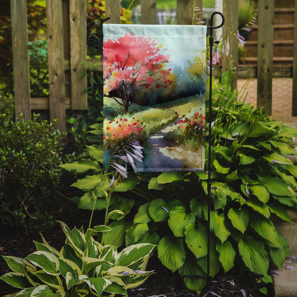 North Carolina Dogwoods in Watercolor Garden Flag