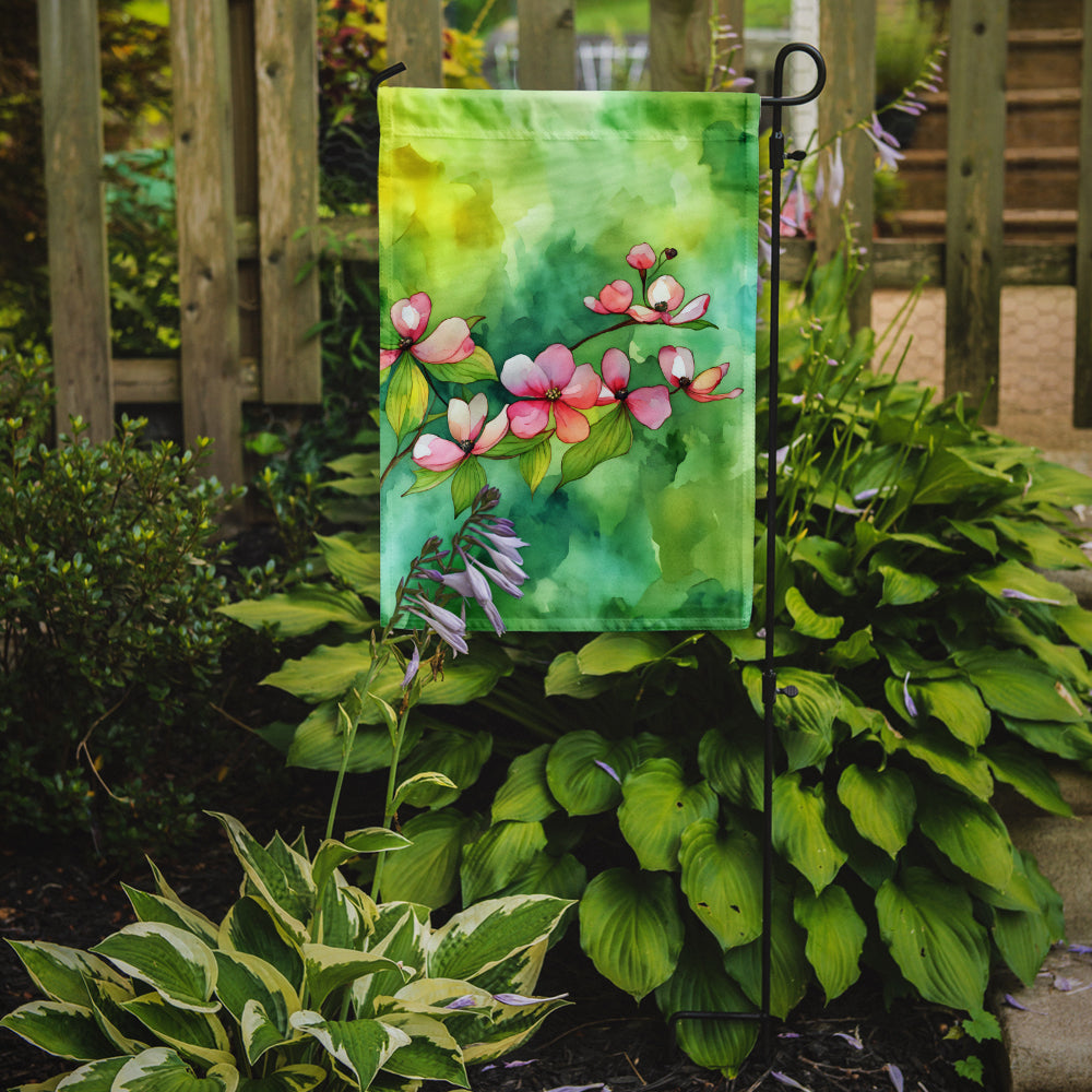 Buy this Virginia American Dogwood in Watercolor Garden Flag