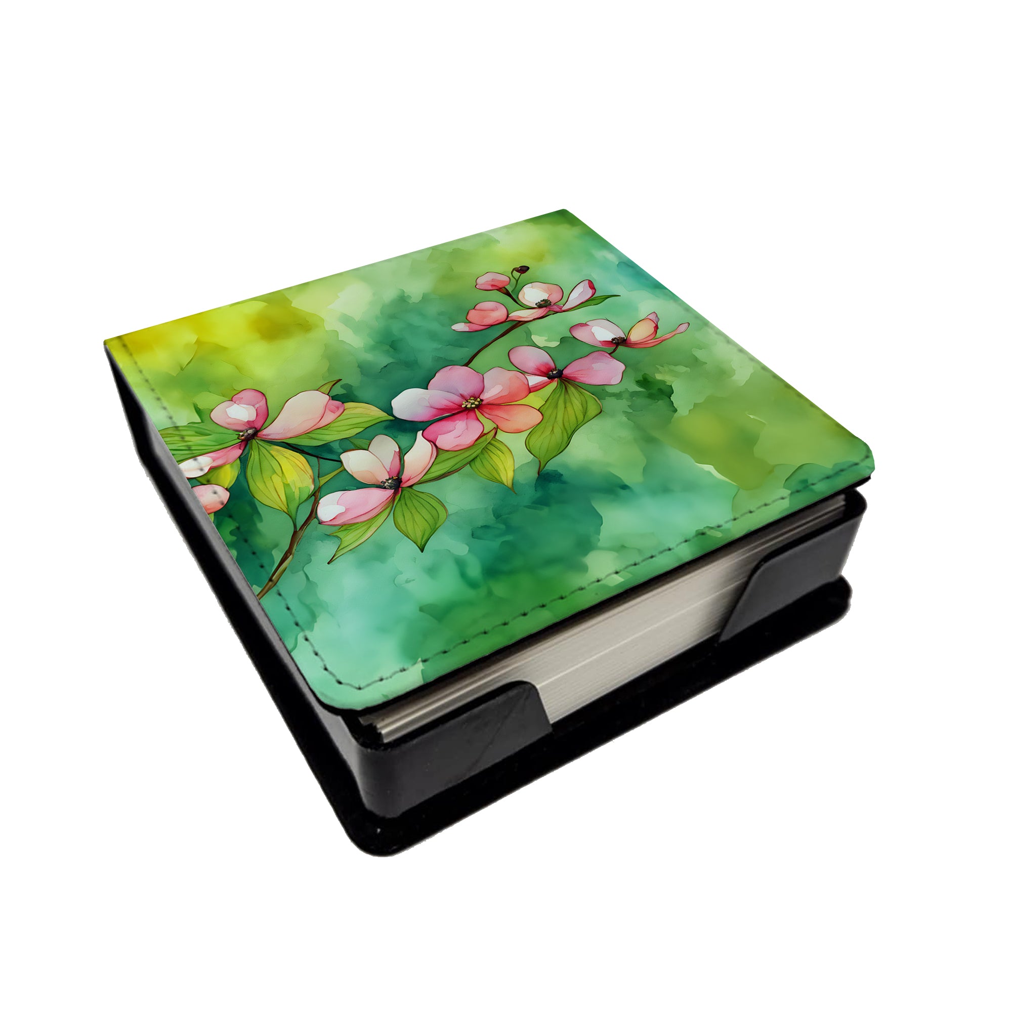 Buy this Virginia American Dogwood in Watercolor PU Leather Note Paper Holder