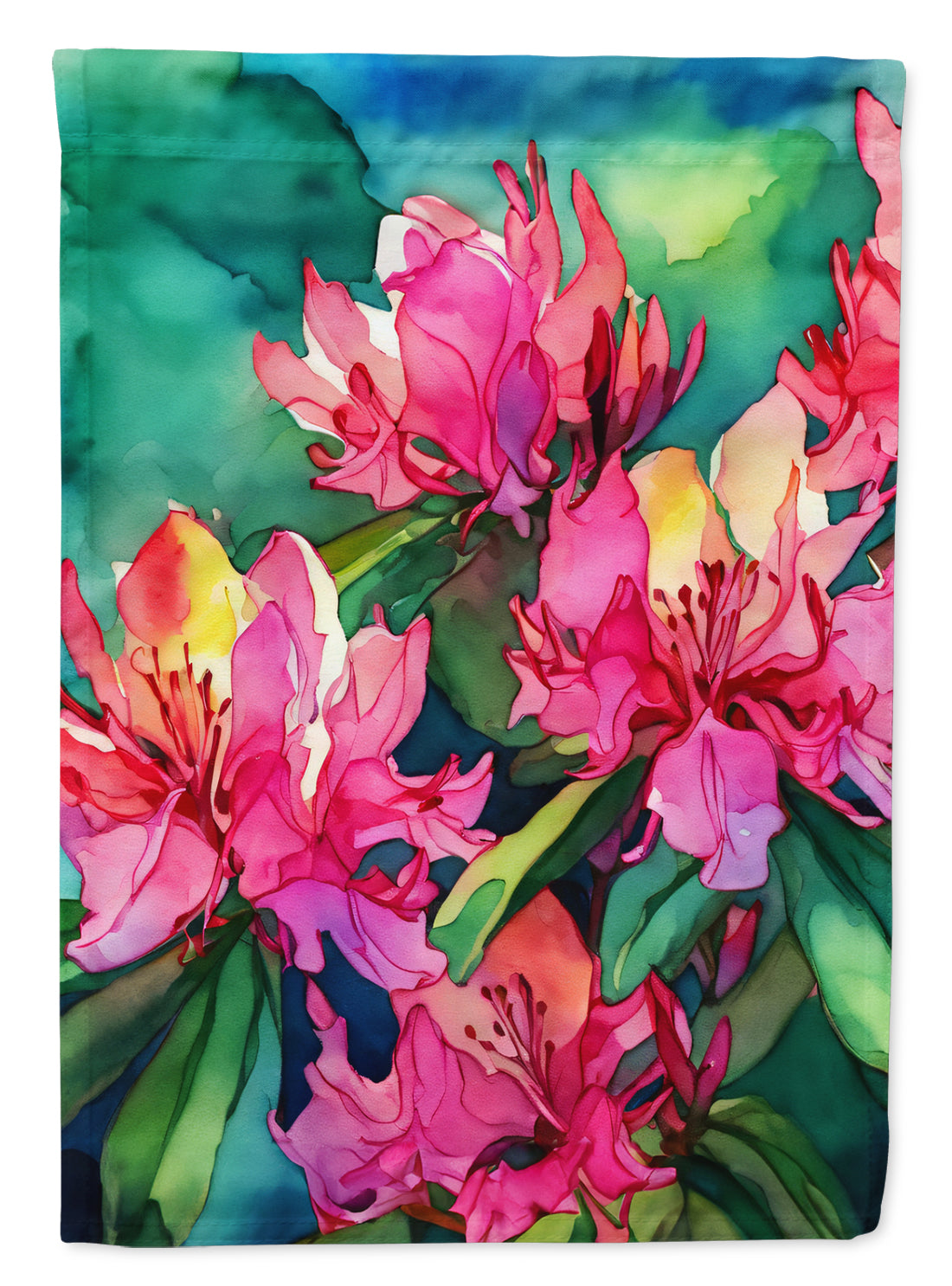 Buy this West Virginia Rhododendrons in Watercolor Garden Flag