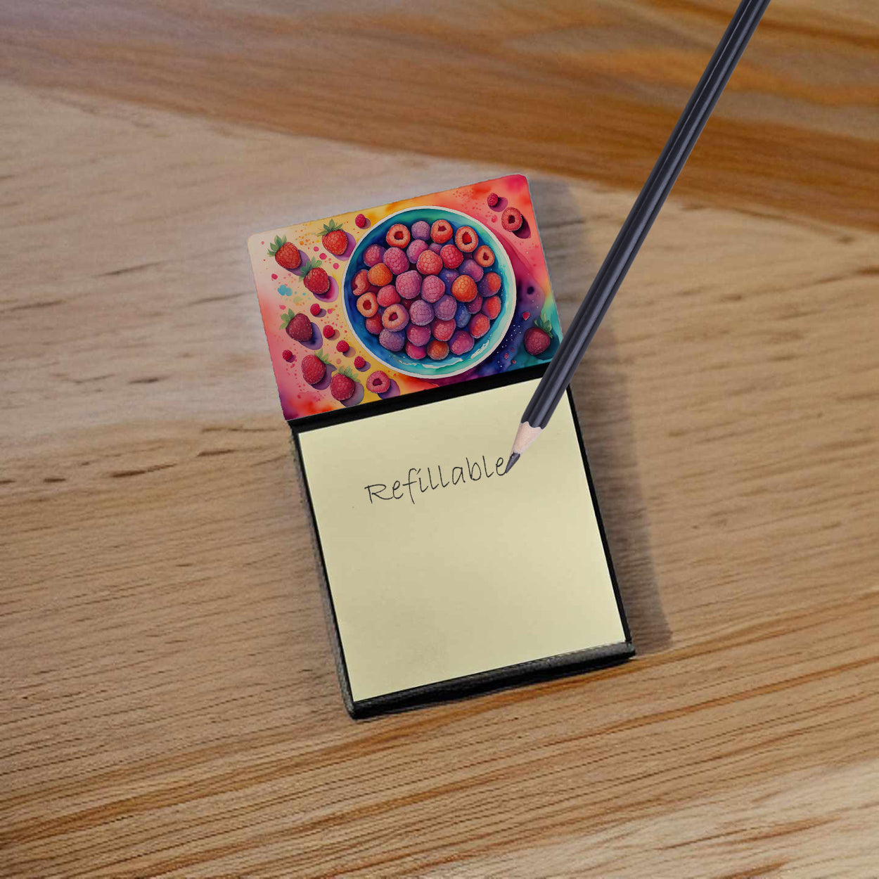 Buy this Colorful Raspberries Sticky Note Holder