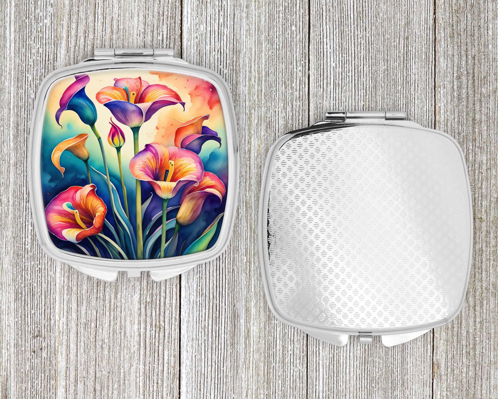 Colorful Calla Lilies Compact Mirror