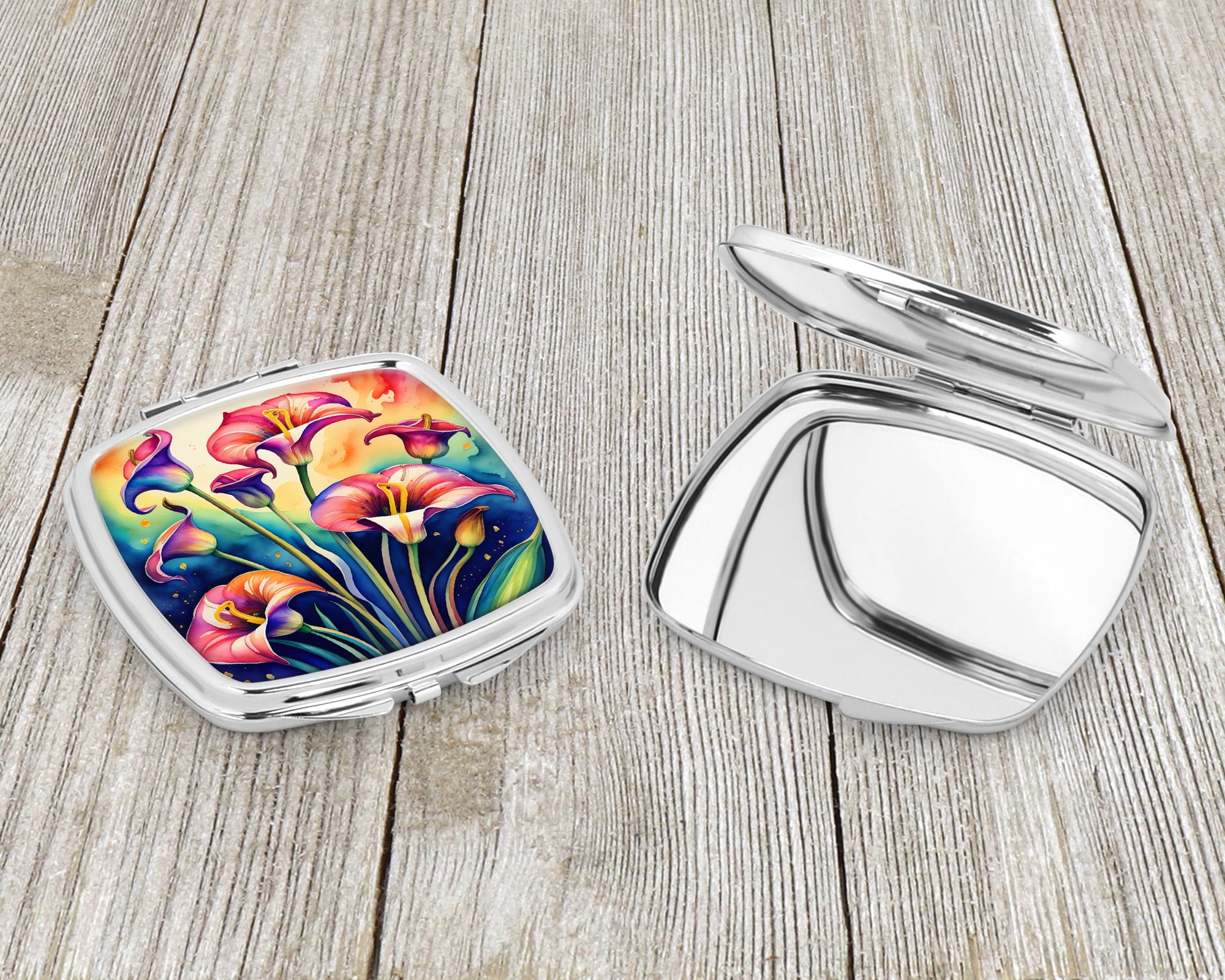 Colorful Calla Lilies Compact Mirror