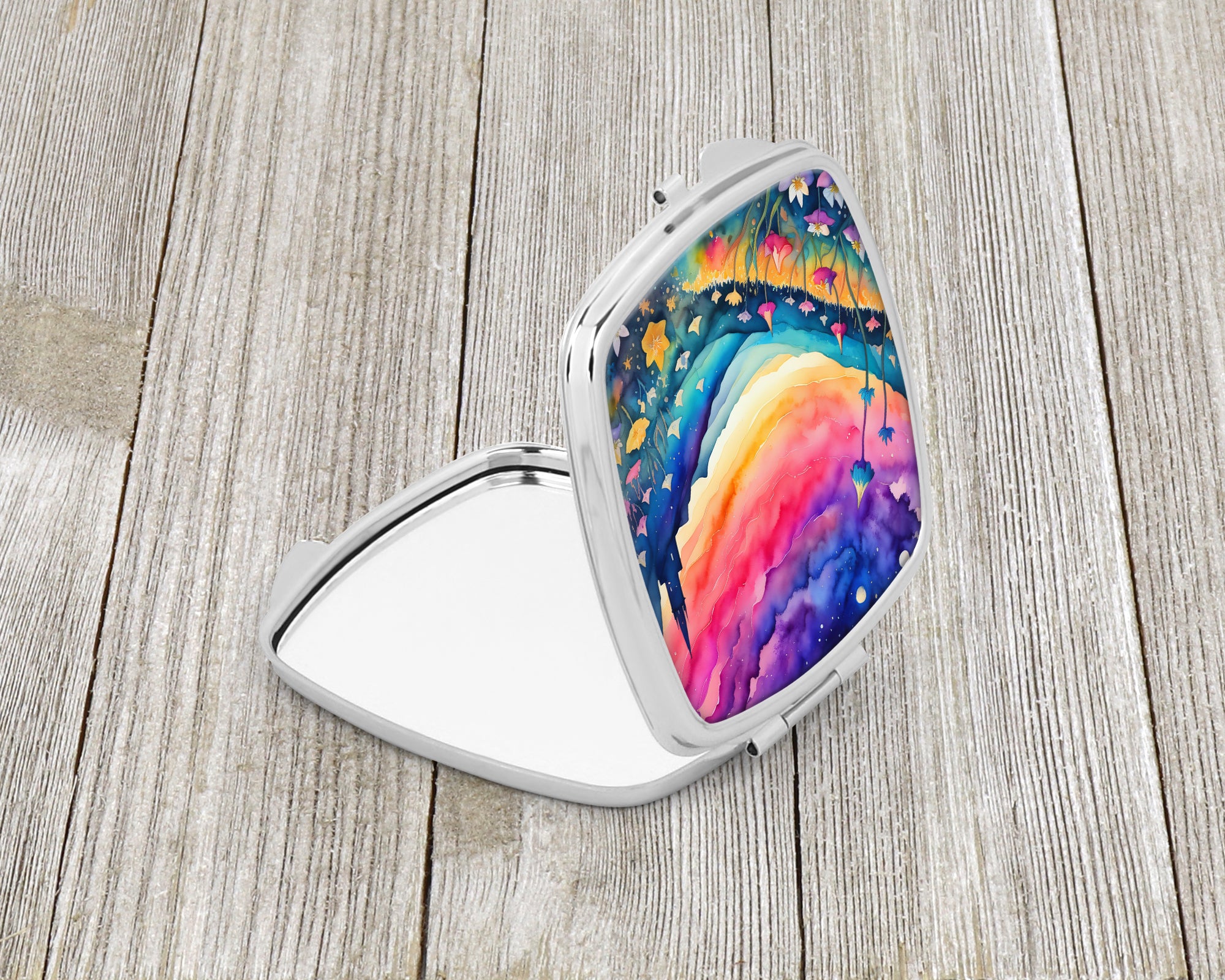 Colorful Campanula Compact Mirror