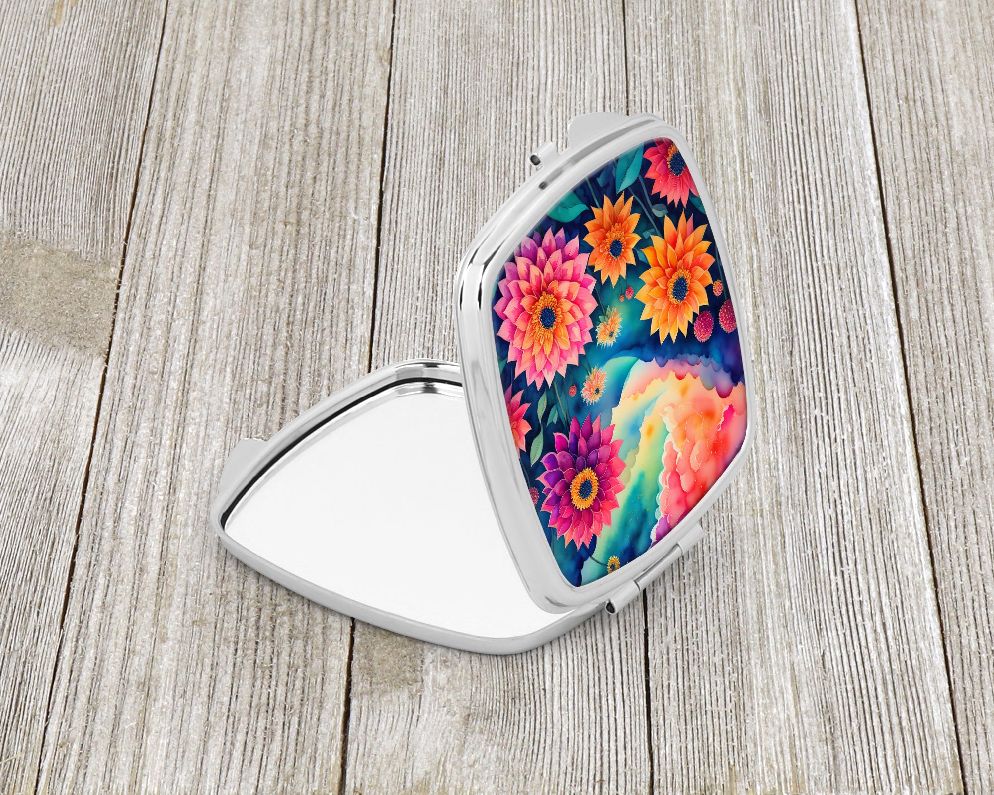 Colorful Dahlias Compact Mirror