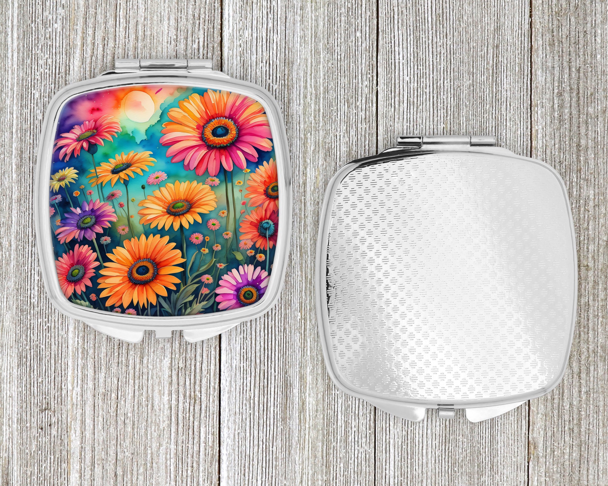 Colorful Gerbera Daisies Compact Mirror