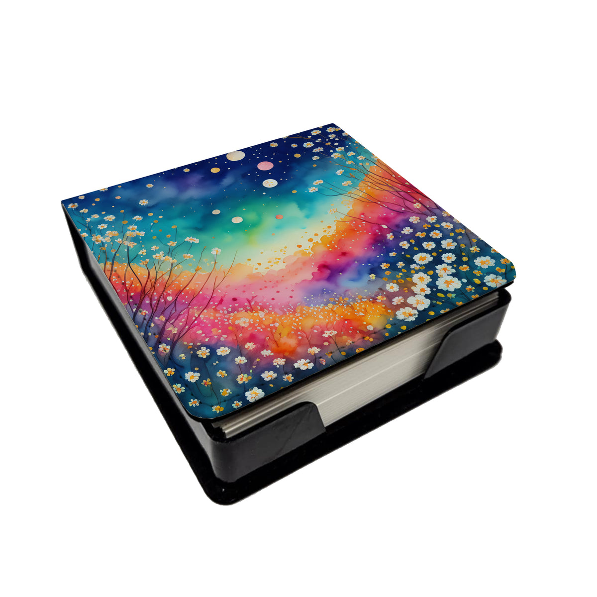 Buy this Colorful Gypsophila PU Leather Note Paper Holder