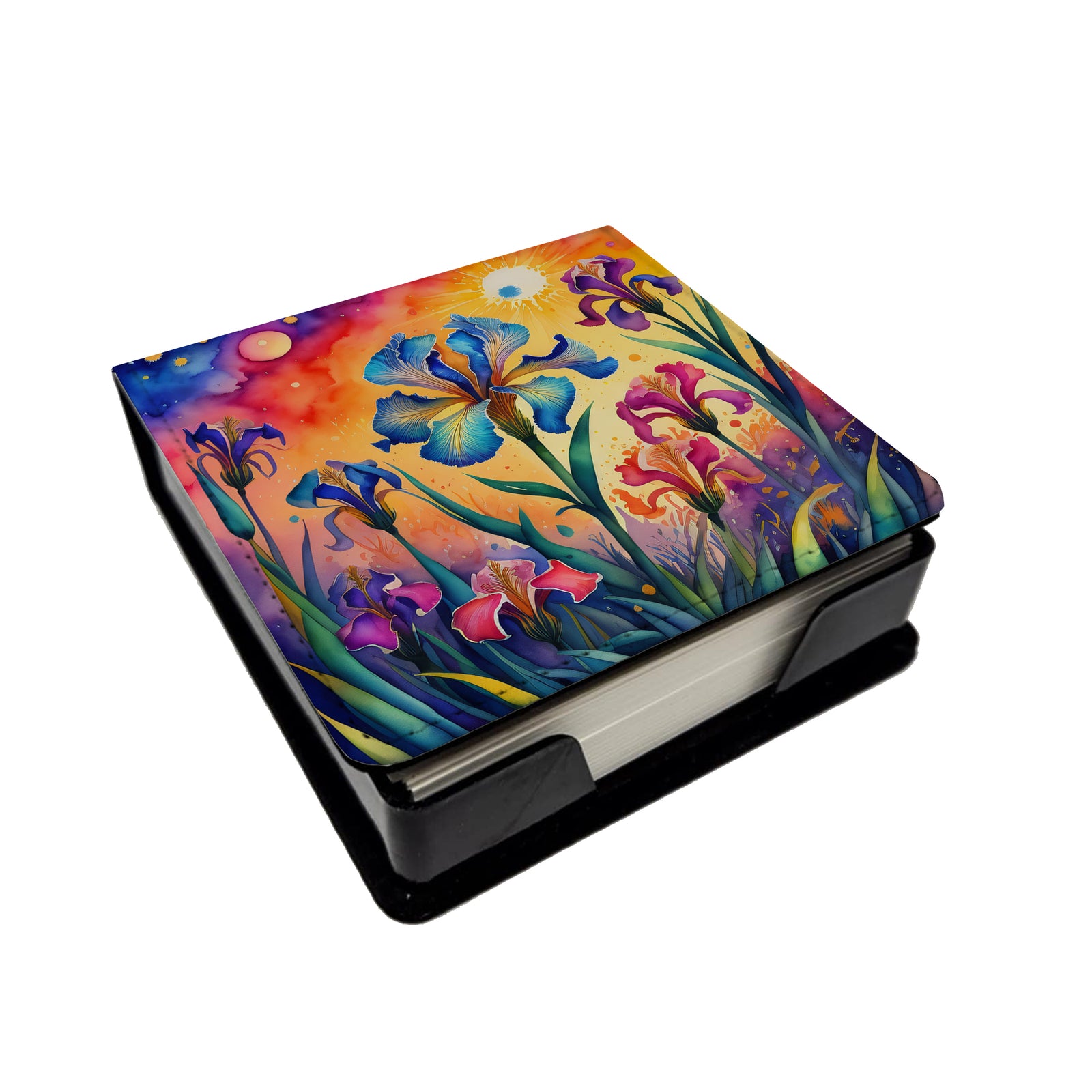 Buy this Colorful Iris PU Leather Note Paper Holder