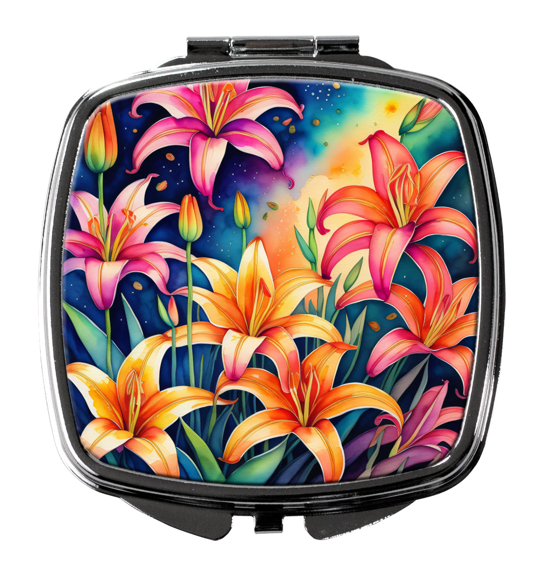 Buy this Colorful Lilies Compact Mirror