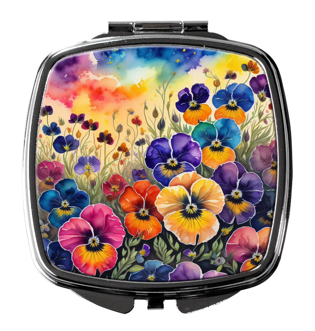 Buy this Colorful Pansies Compact Mirror