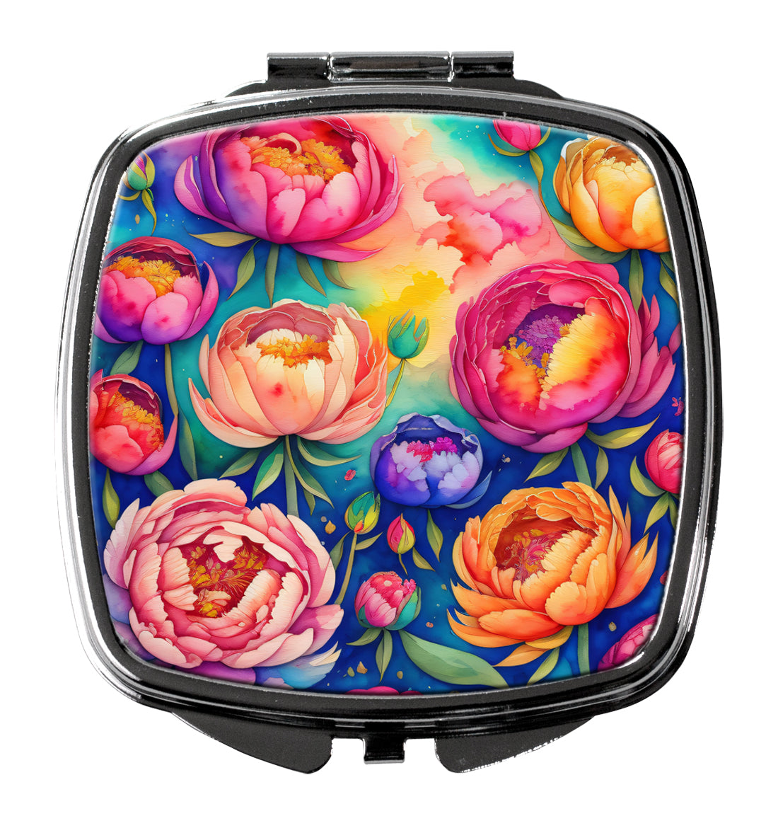 Buy this Colorful Peonies Compact Mirror