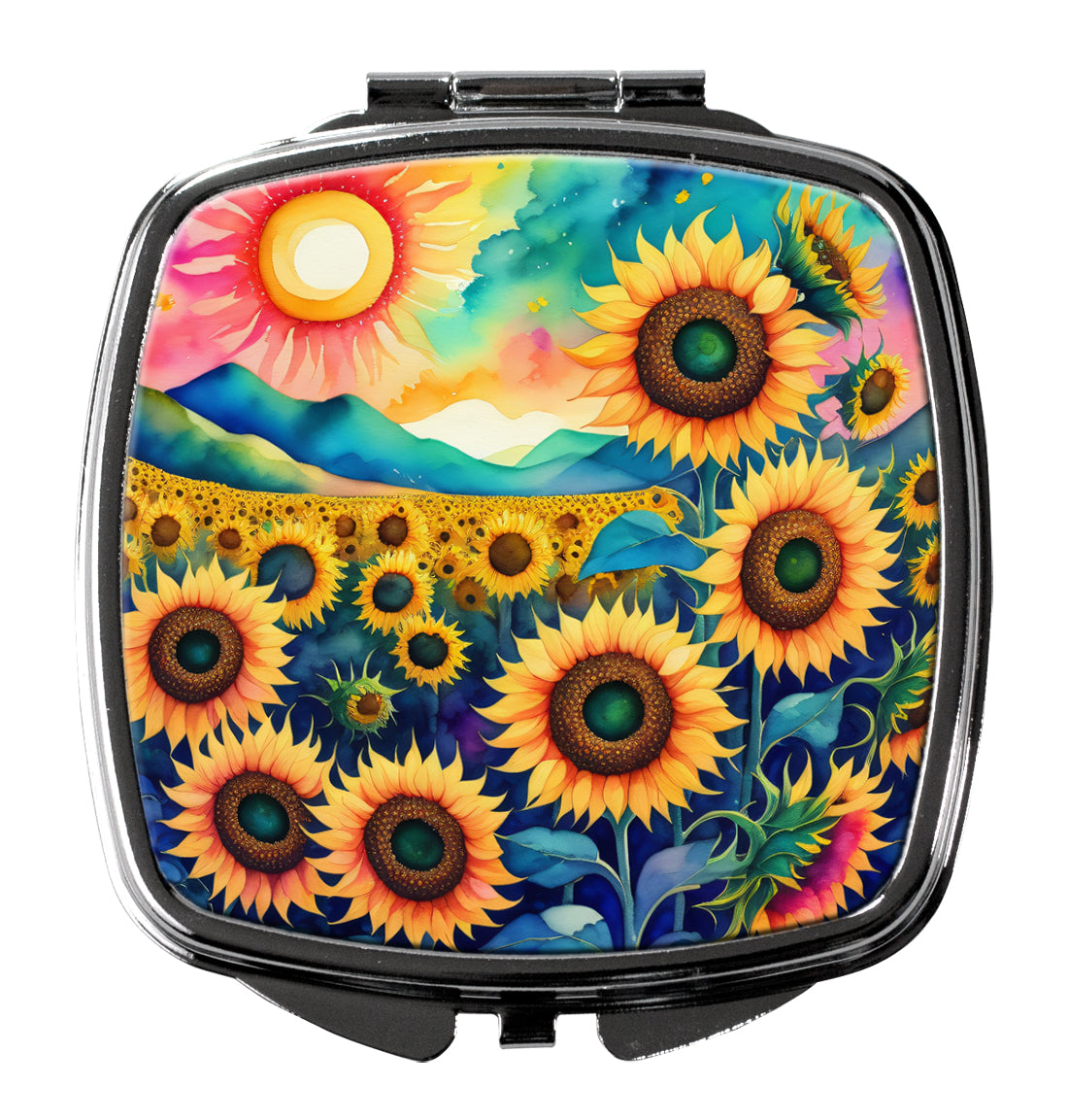 Buy this Colorful Sunflowers Compact Mirror