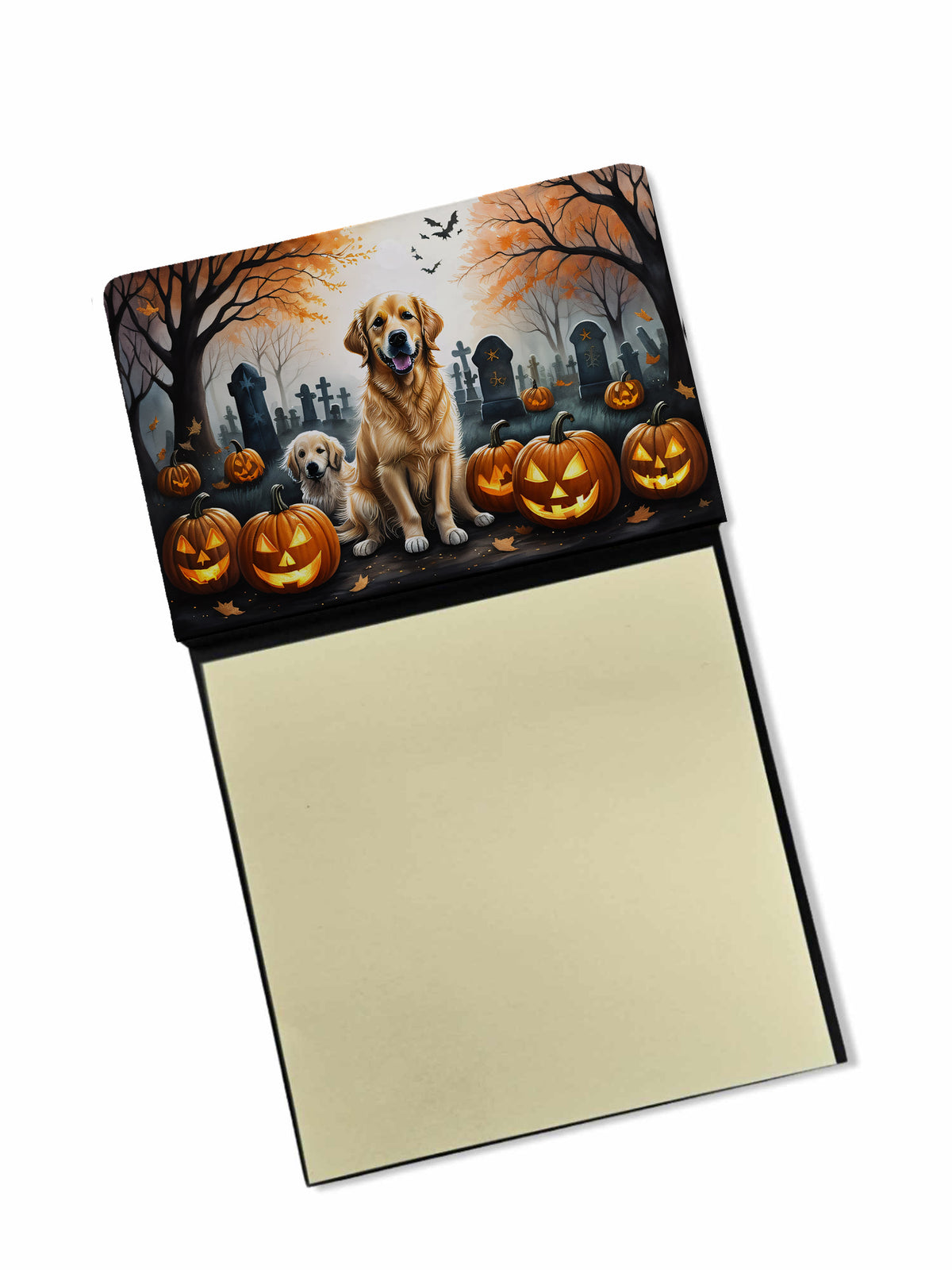 Buy this Golden Retriever Spooky Halloween Sticky Note Holder