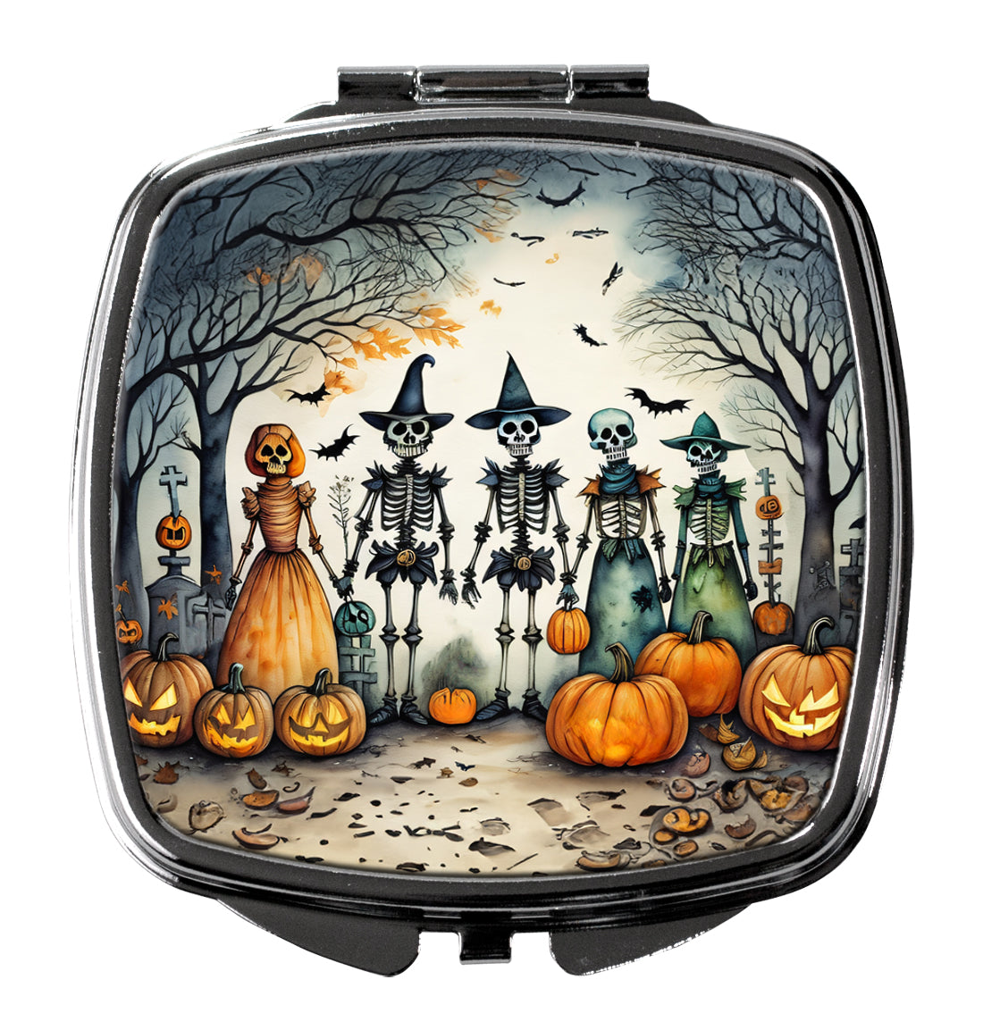 Buy this Calacas Skeletons Spooky Halloween Compact Mirror