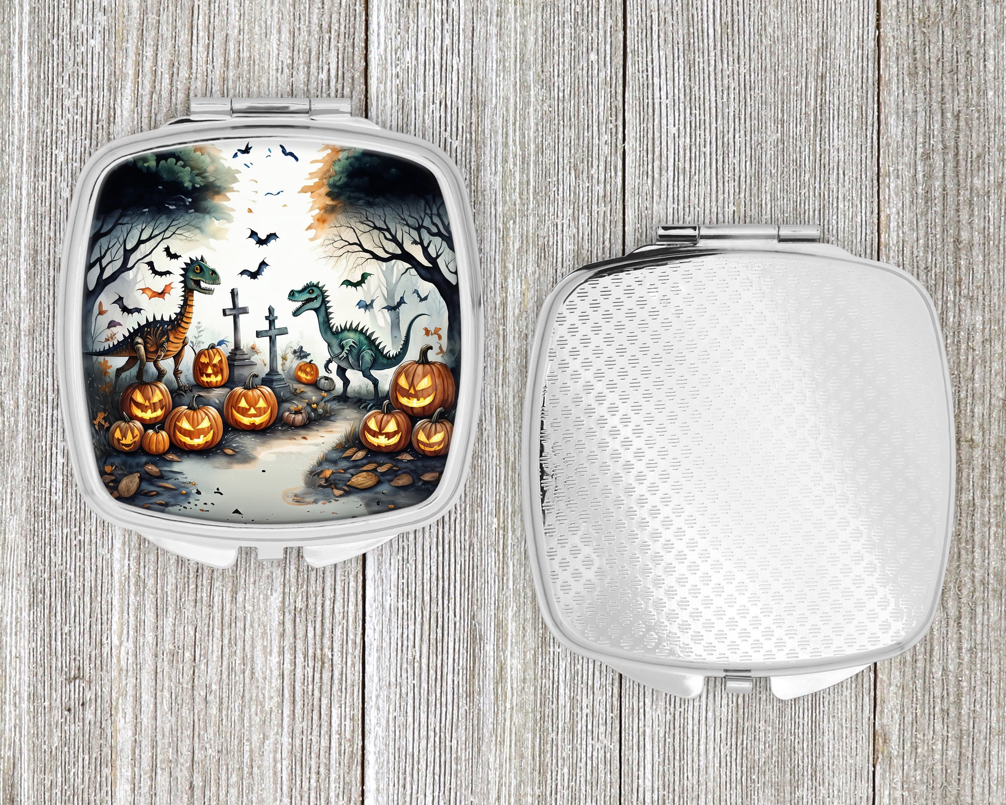 Dinosaurs Spooky Halloween Compact Mirror