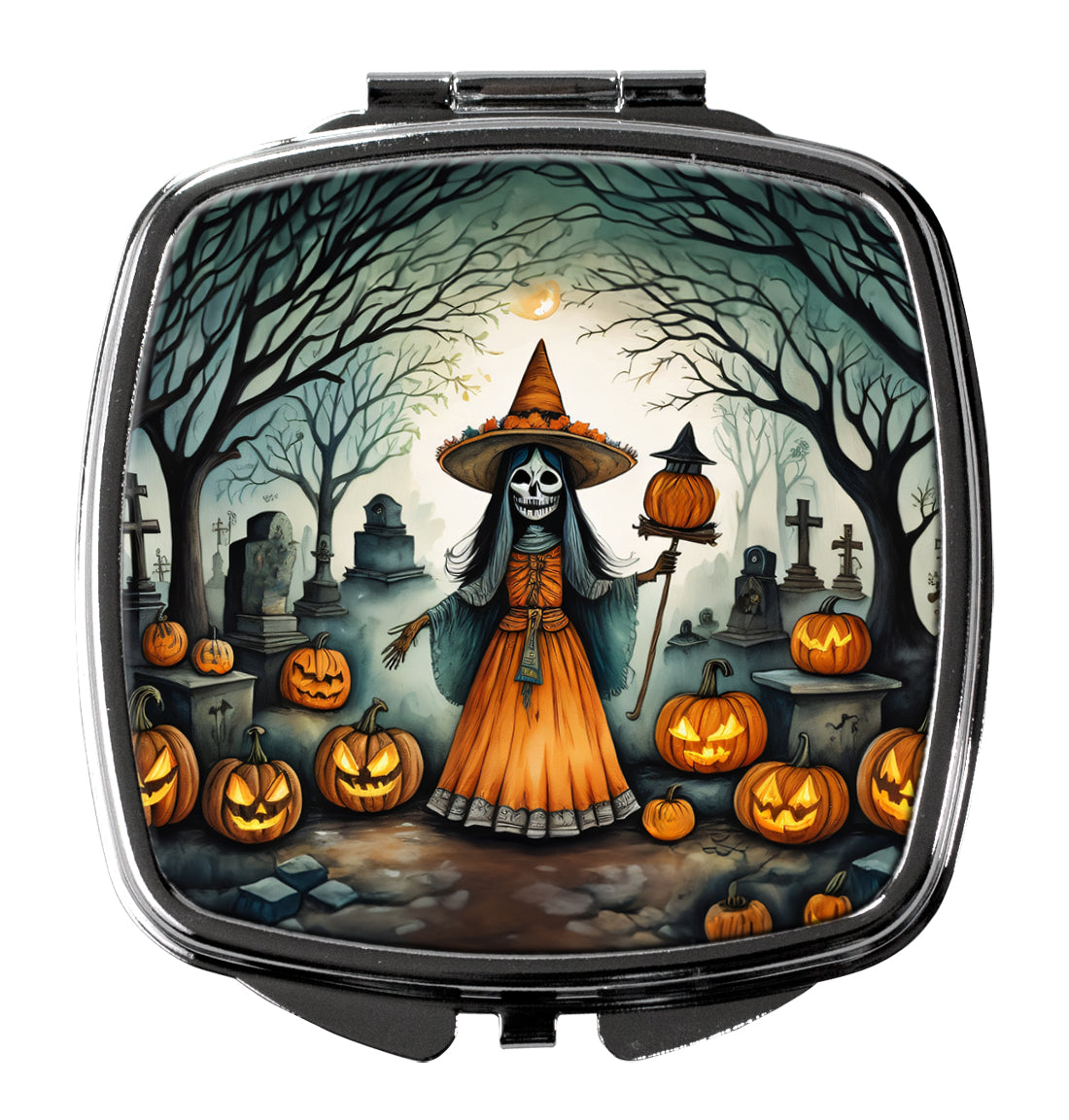 Buy this La Llorona Skeleton Spooky Halloween Compact Mirror