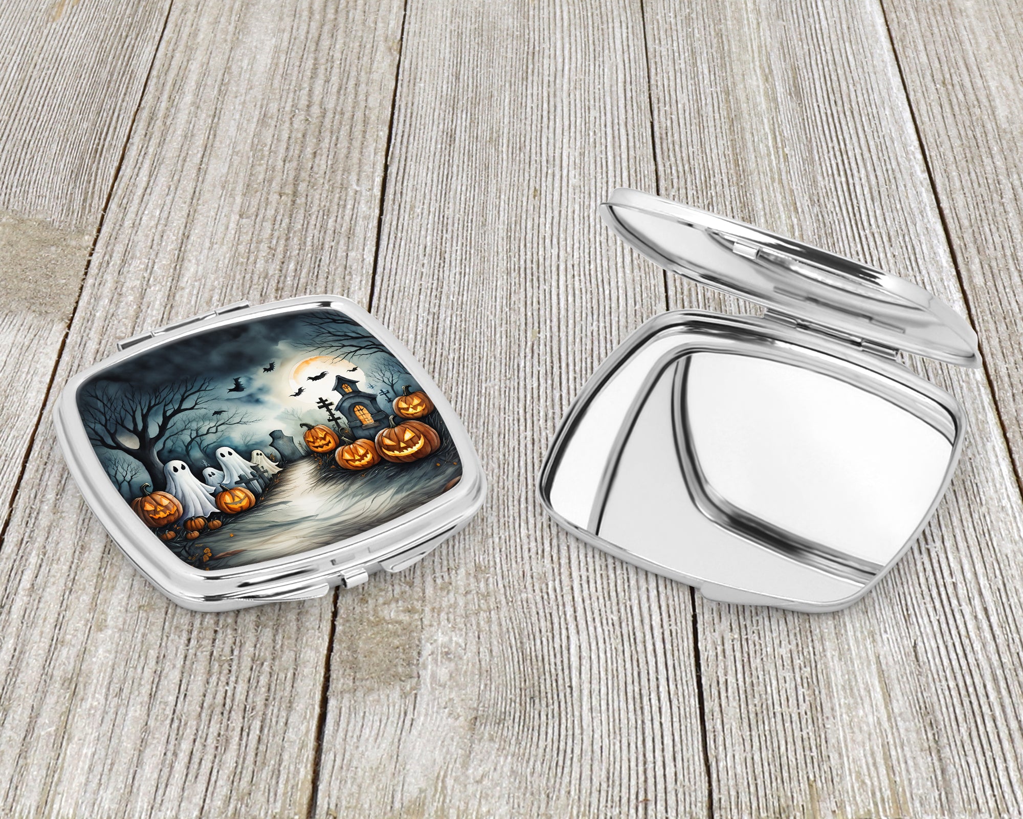 Ghosts Spooky Halloween Compact Mirror