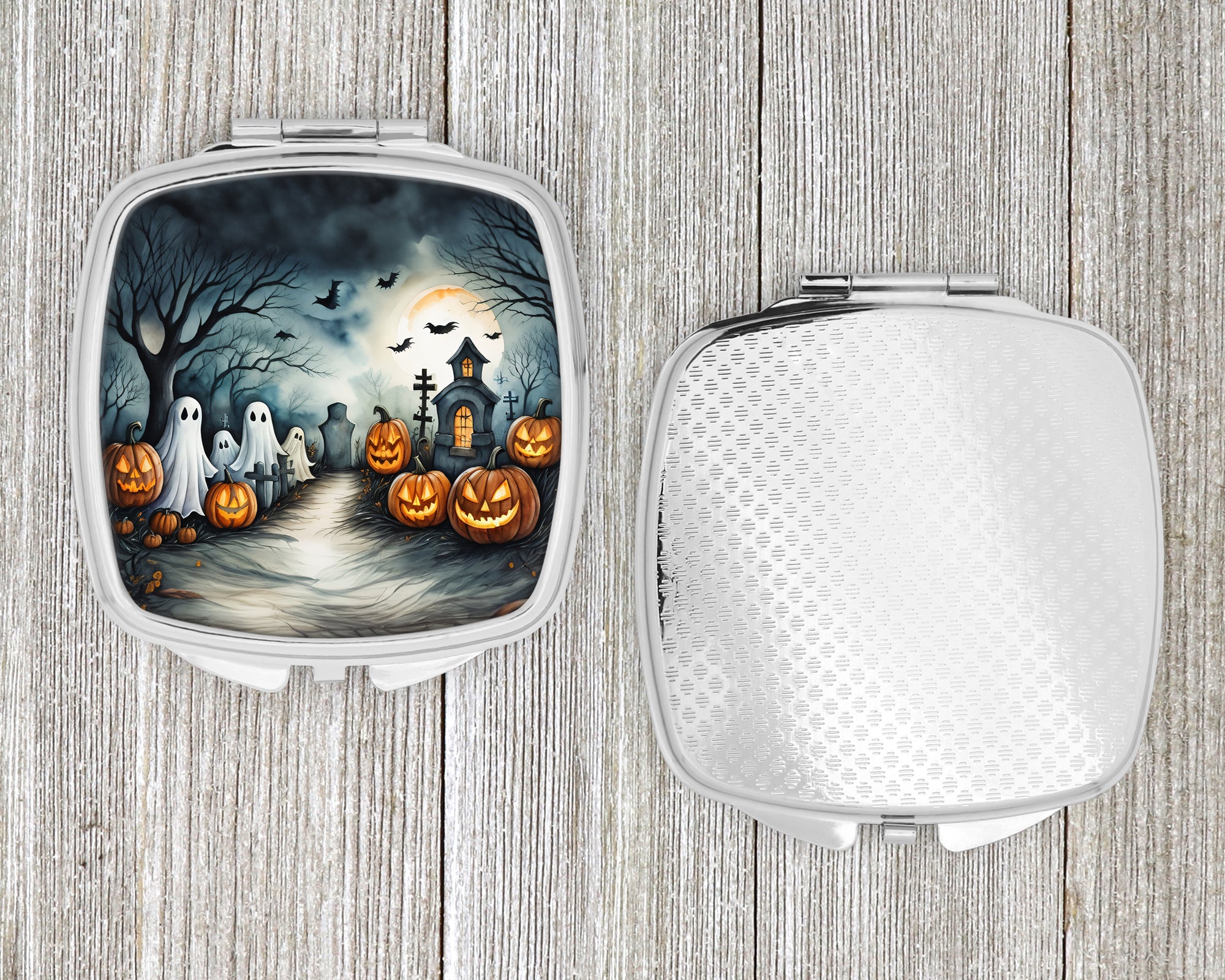 Ghosts Spooky Halloween Compact Mirror