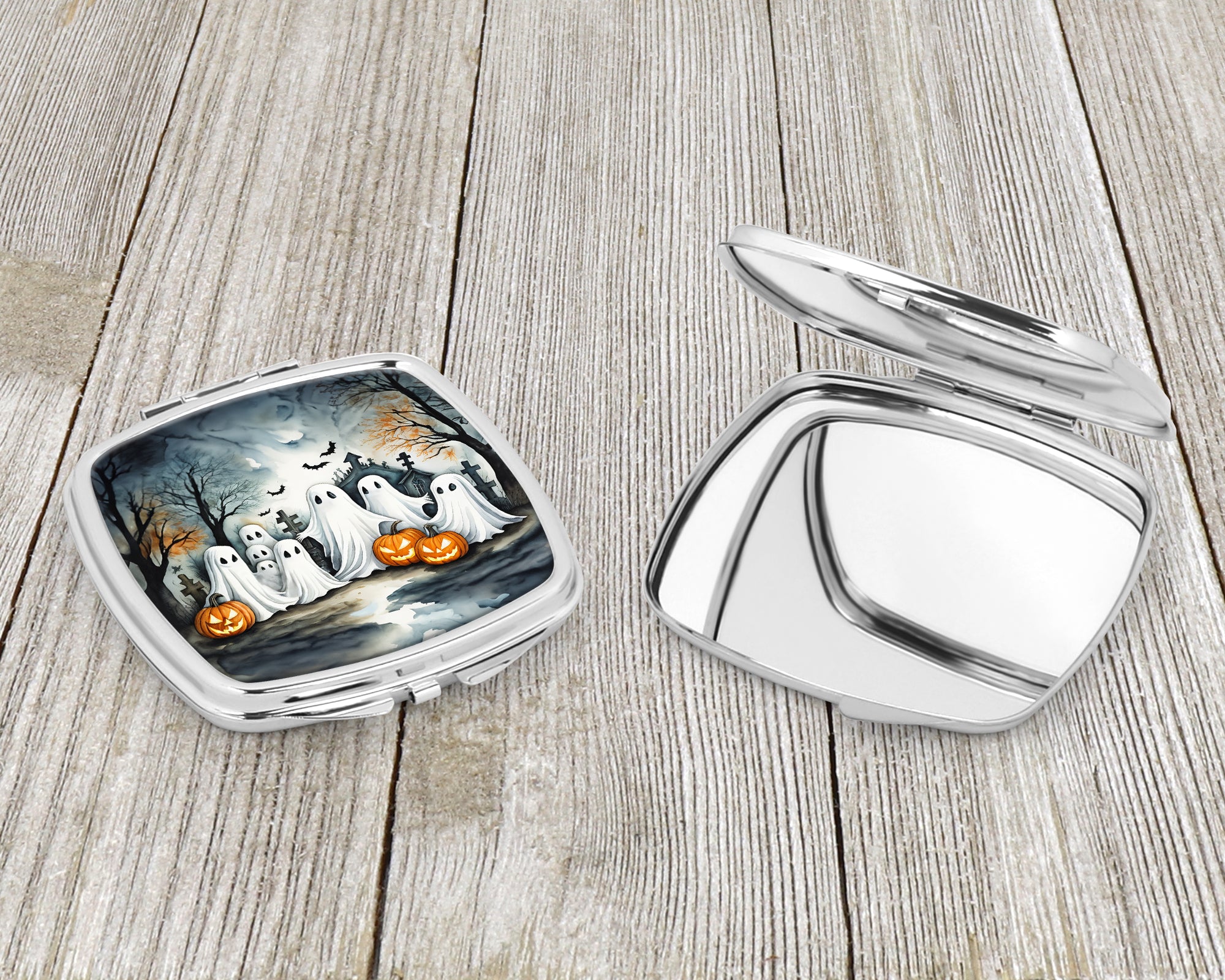 Ghosts Spooky Halloween Compact Mirror