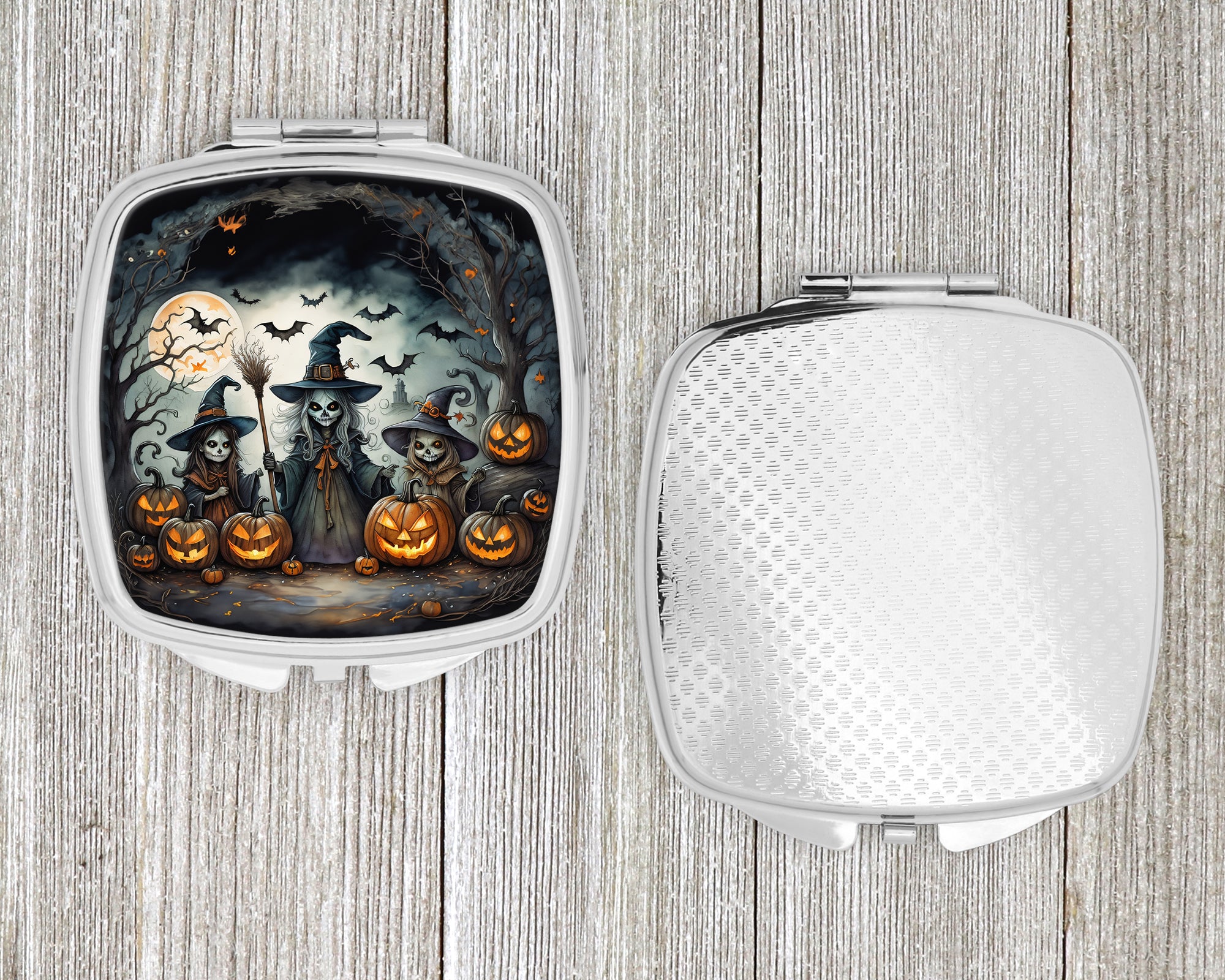 Witches Spooky Halloween Compact Mirror