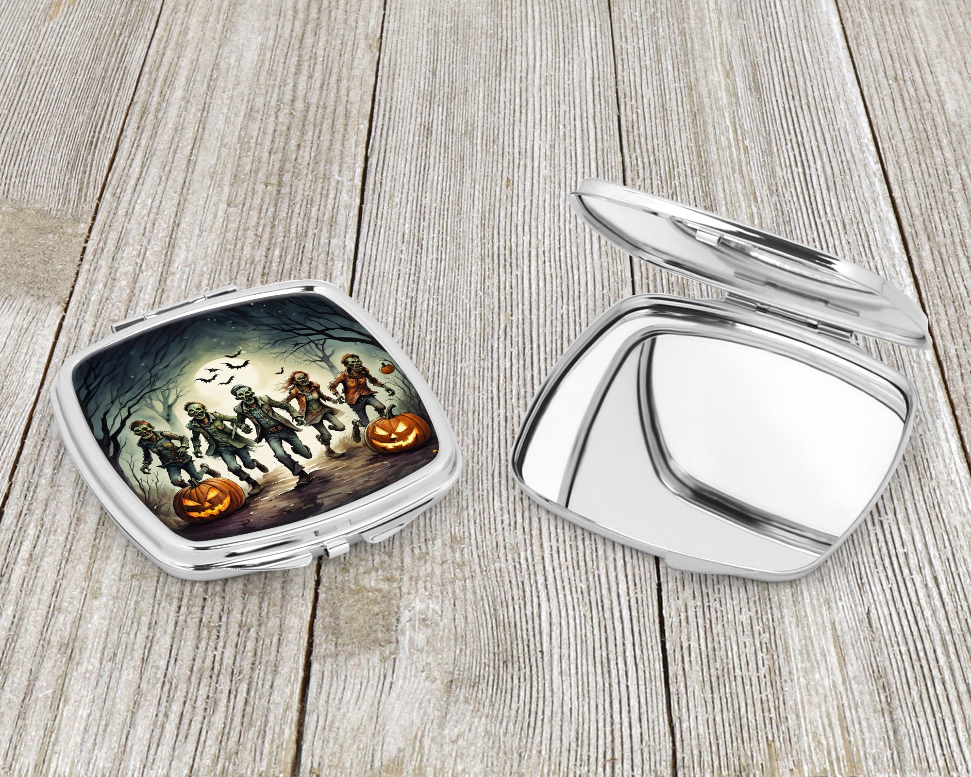 Zombies Spooky Halloween Compact Mirror