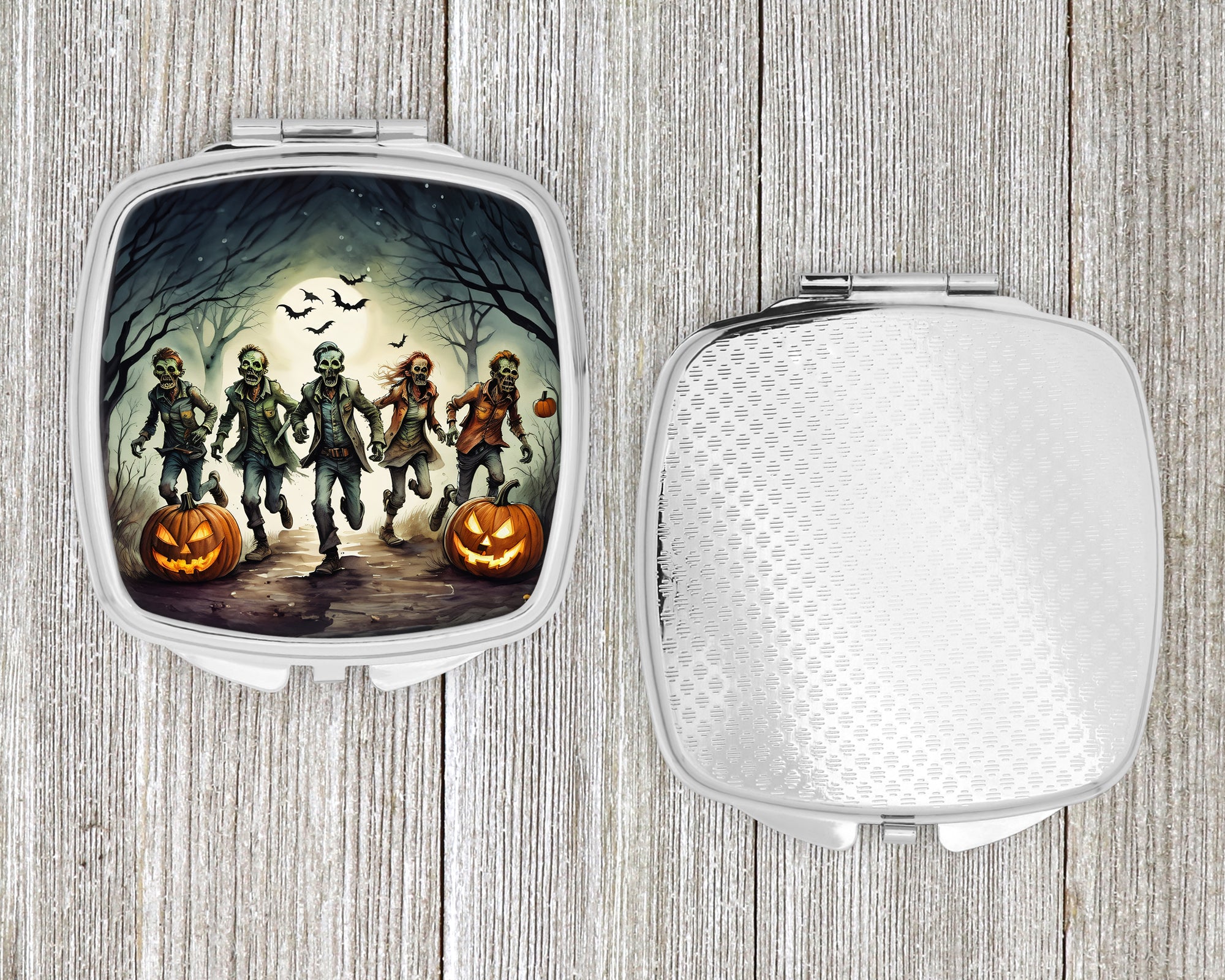 Zombies Spooky Halloween Compact Mirror