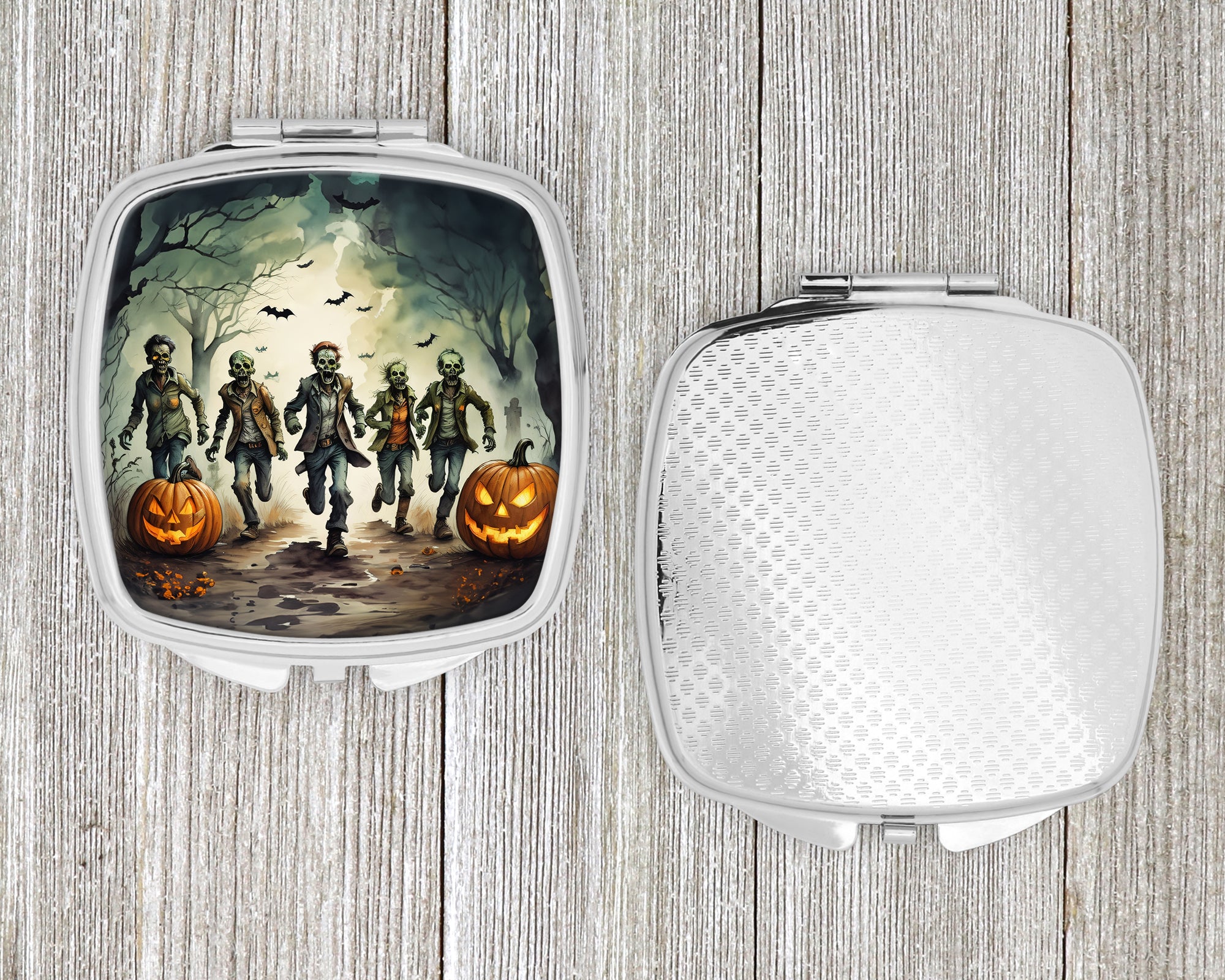 Zombies Spooky Halloween Compact Mirror