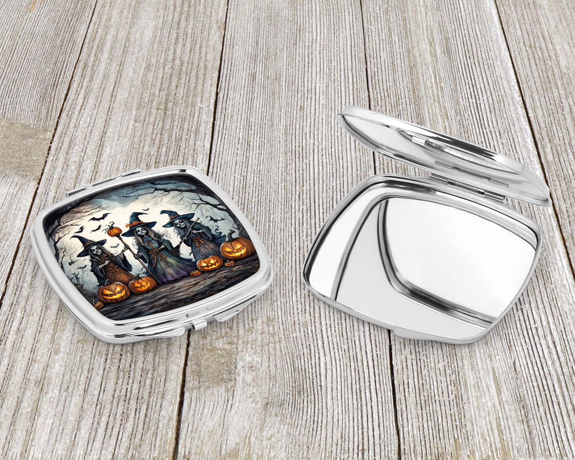 Witches Spooky Halloween Compact Mirror