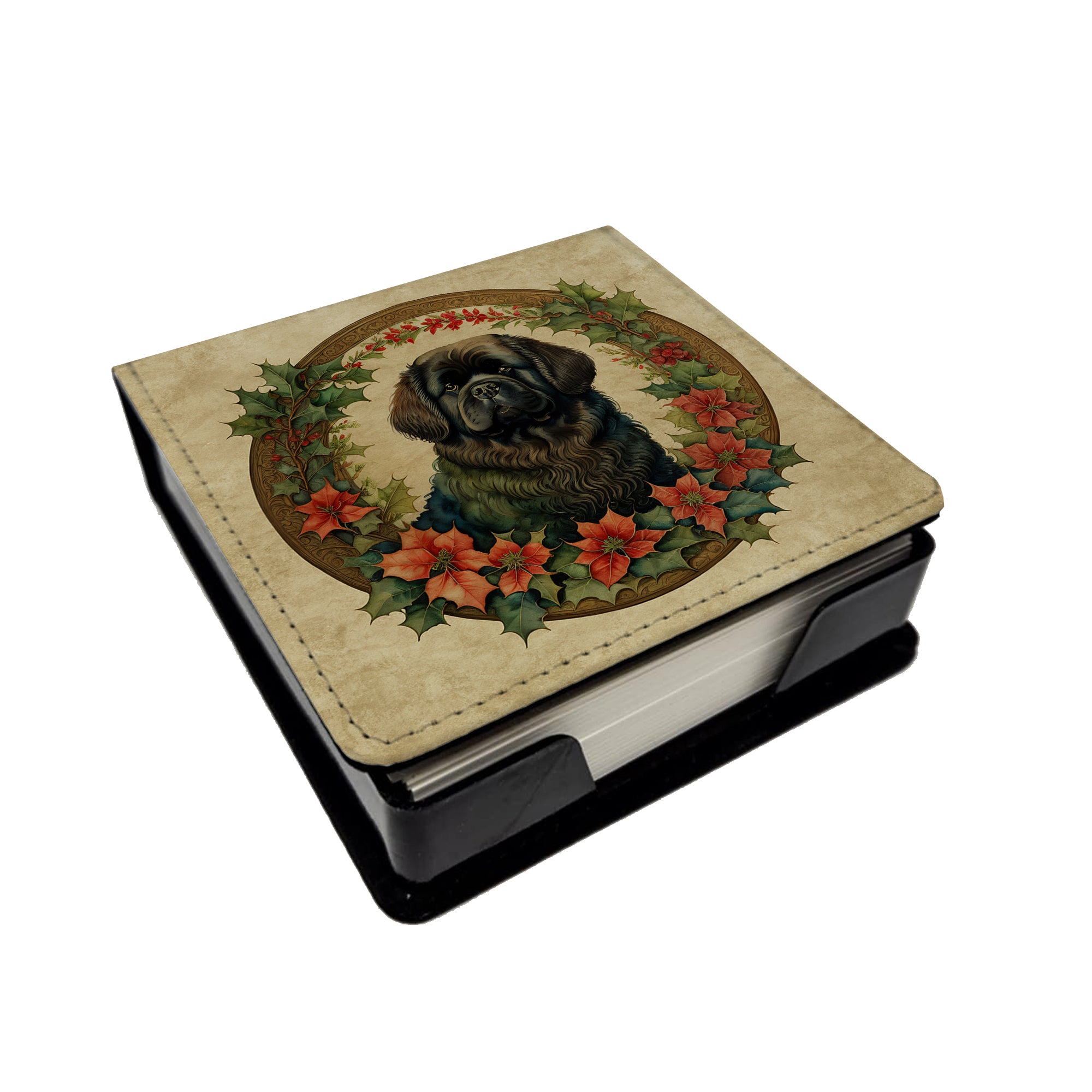 Buy this Newfoundland Christmas Flowers PU Leather Note Paper Holder