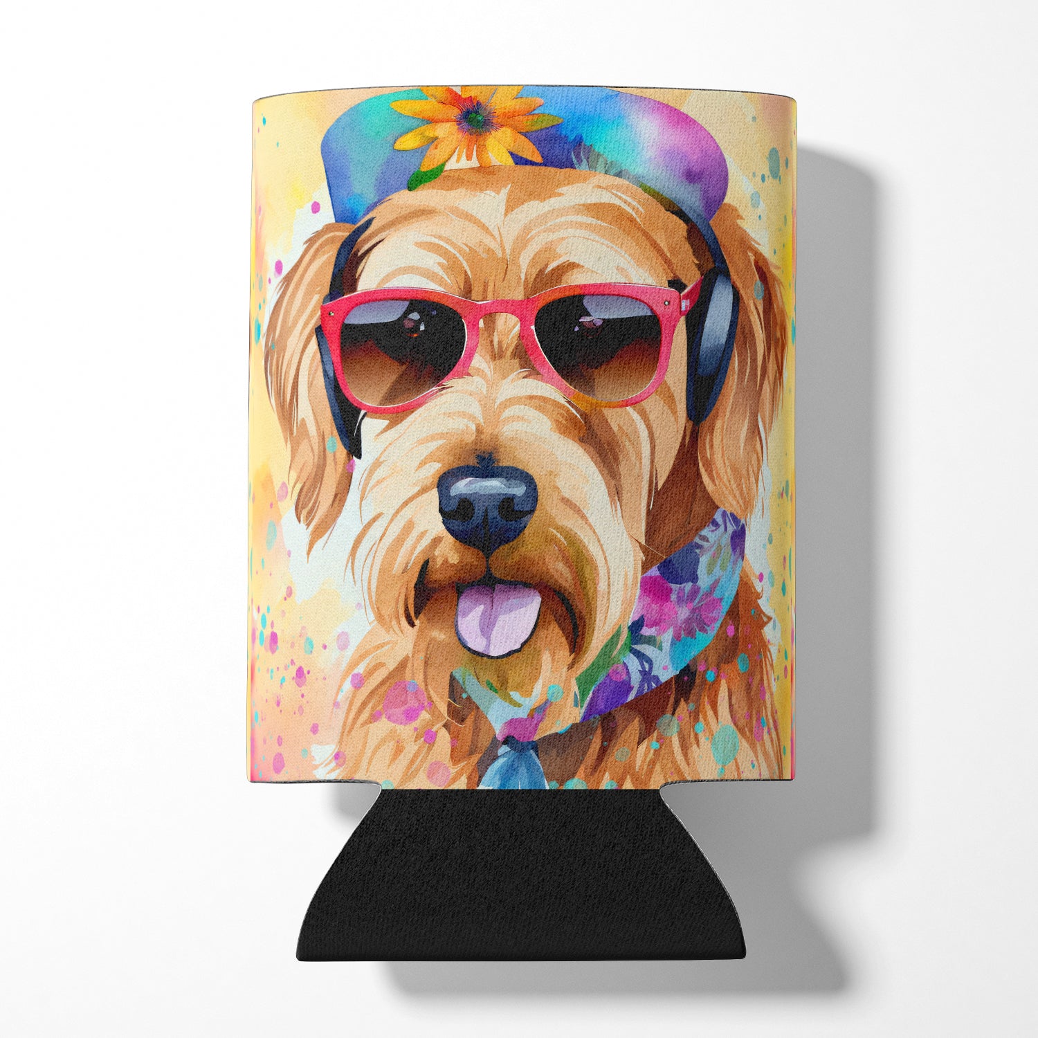 Buy this Airedale Terrier Hippie Dawg Can or Bottle Hugger