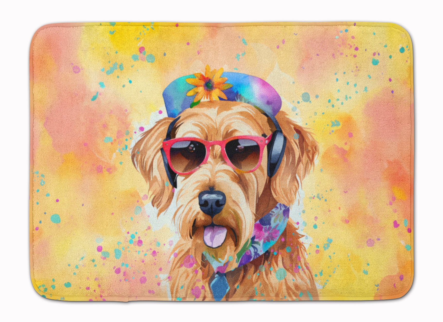 Buy this Airedale Terrier Hippie Dawg Memory Foam Kitchen Mat