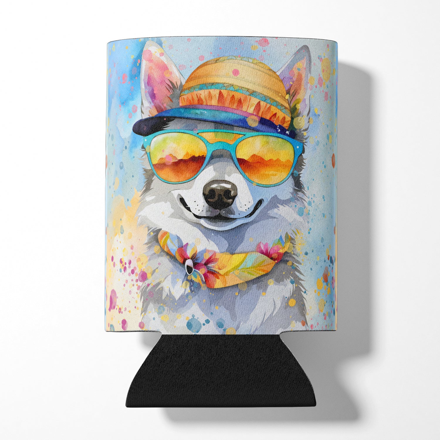 Buy this Alaskan Klee Kai Hippie Dawg Can or Bottle Hugger