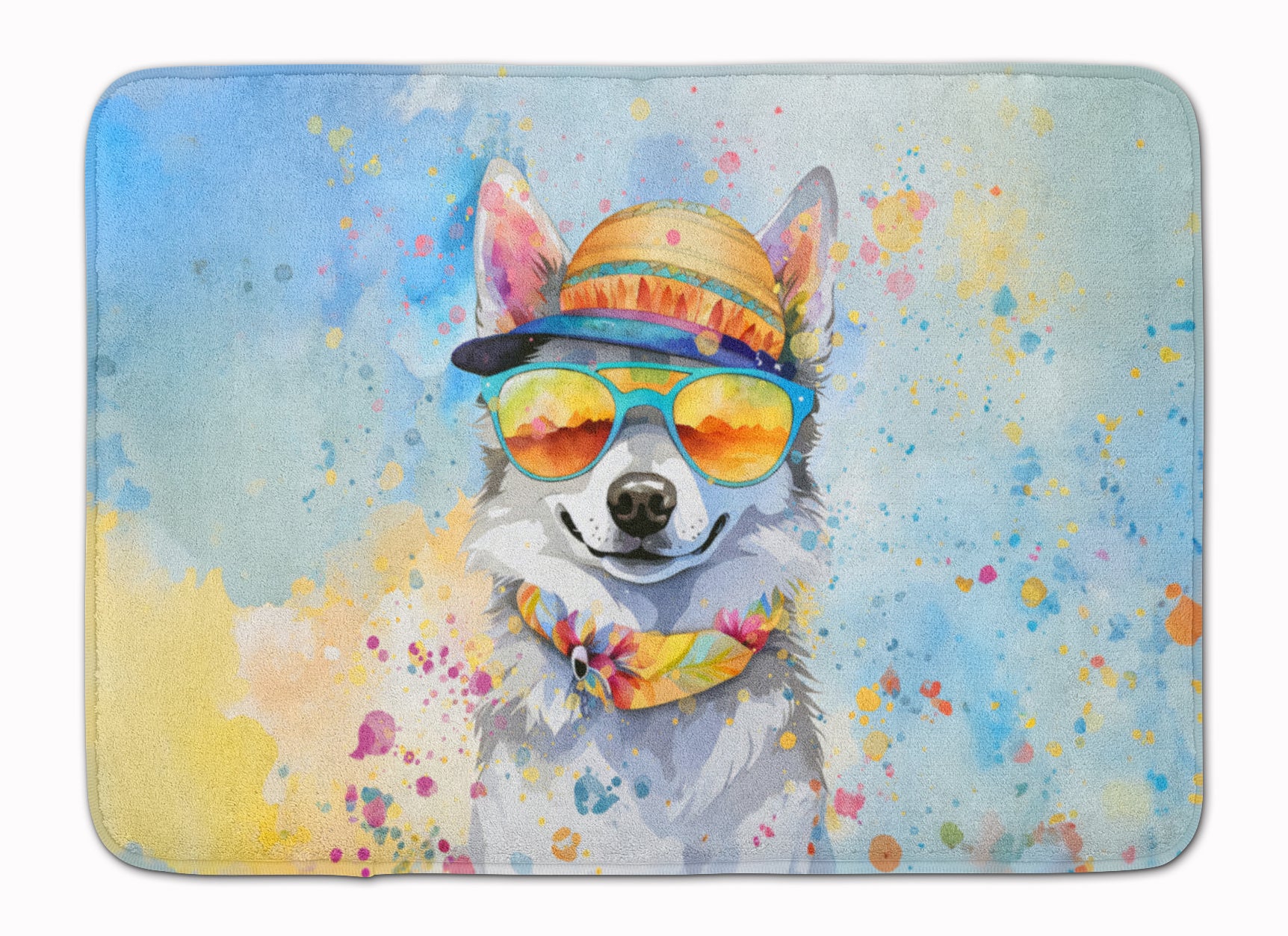 Buy this Alaskan Klee Kai Hippie Dawg Memory Foam Kitchen Mat