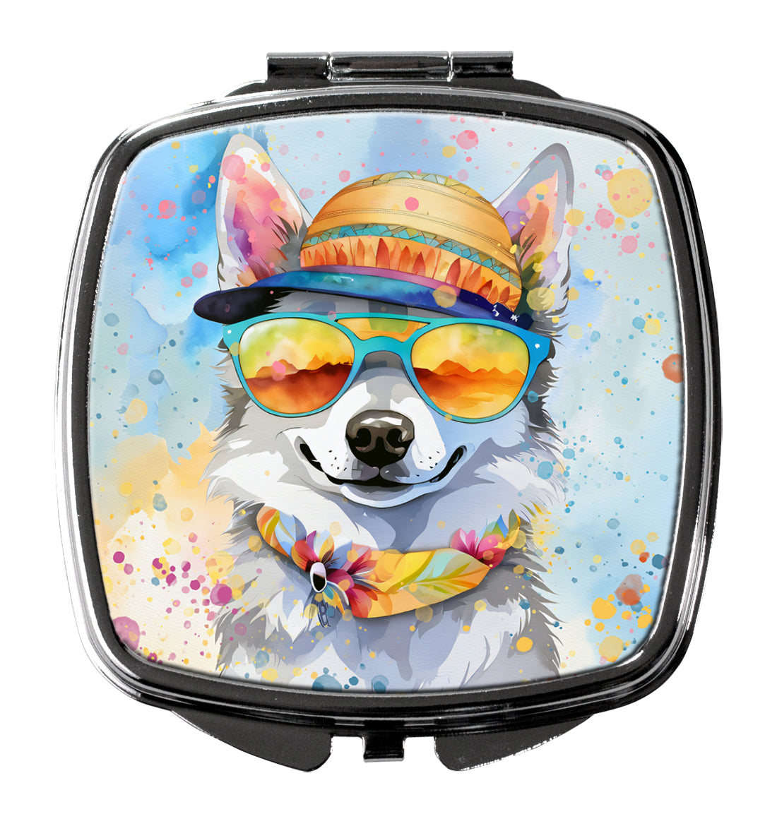 Buy this Alaskan Klee Kai Hippie Dawg Compact Mirror