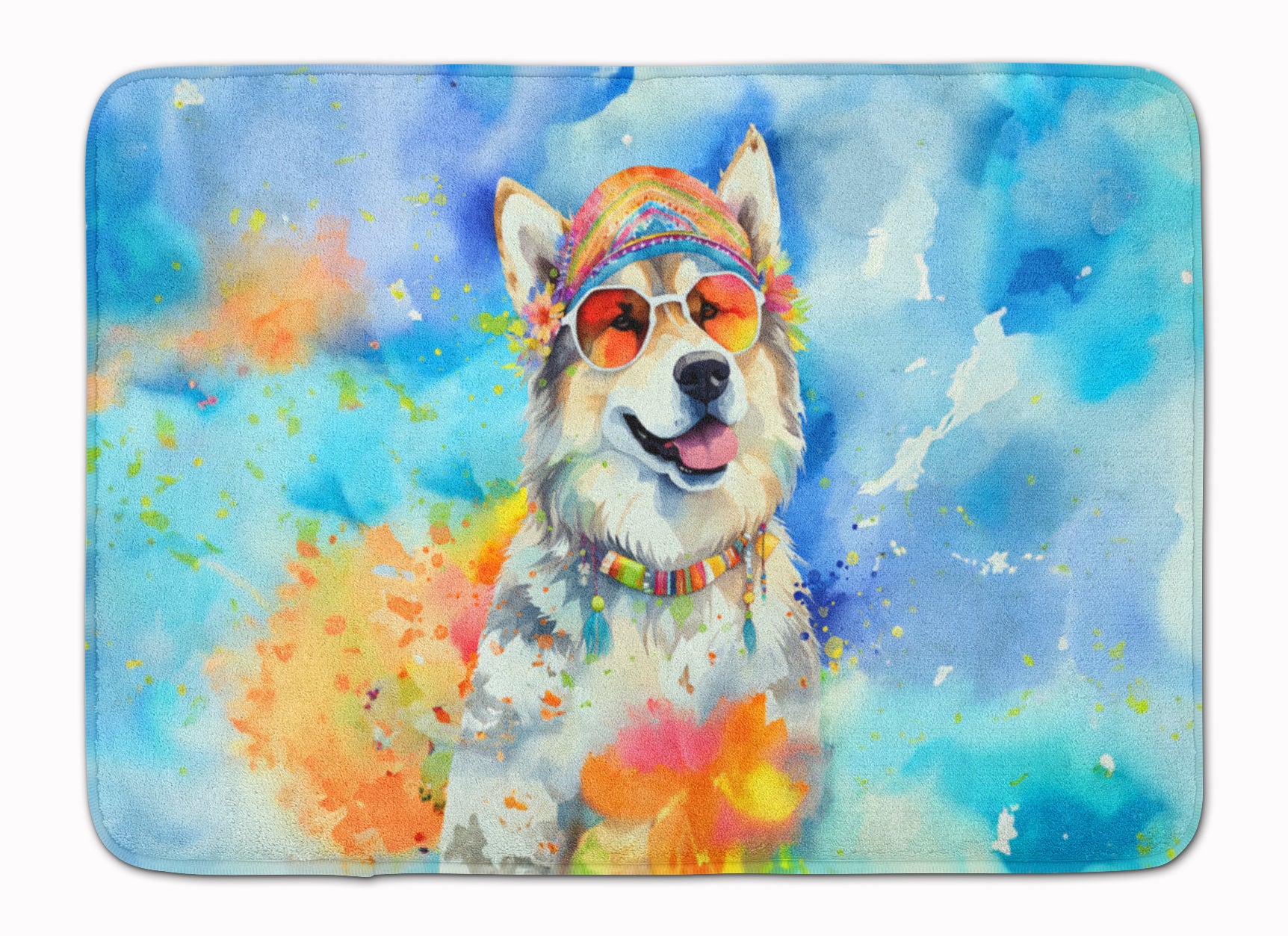 Buy this Alaskan Malamute Hippie Dawg Memory Foam Kitchen Mat